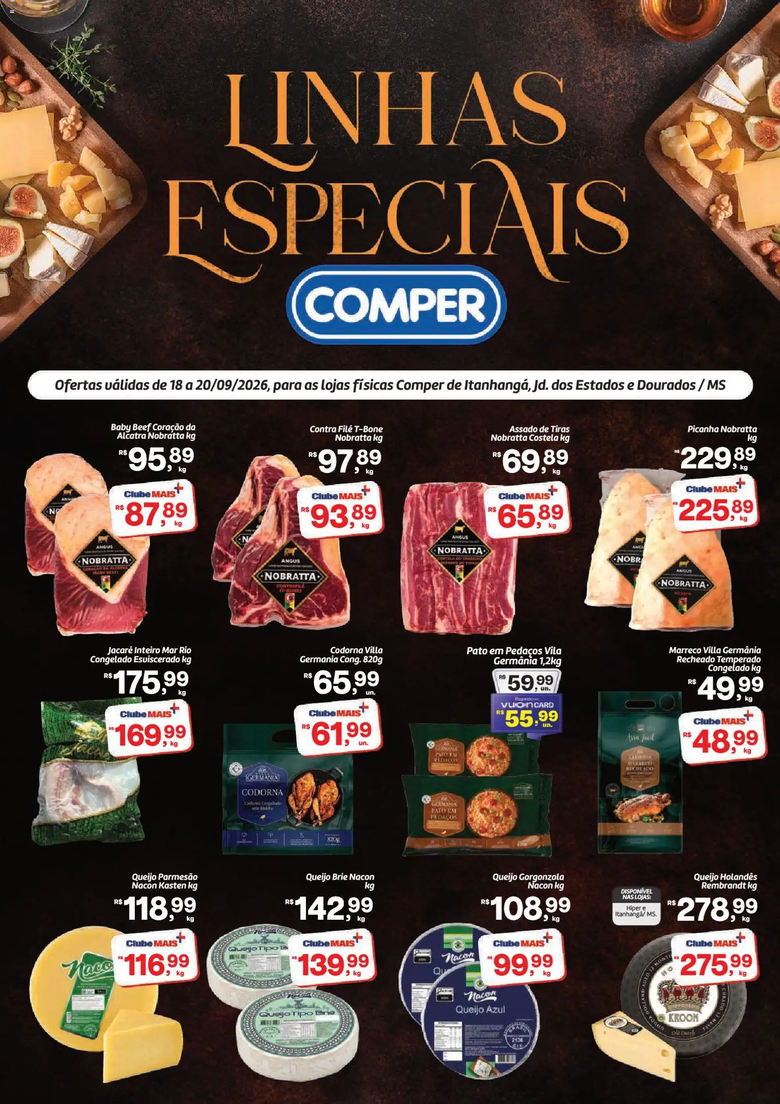 Pré-Visualização do folheto "Comper ofertas Linhas Especiais" da loja Comper válido a partir de 18/09/2026