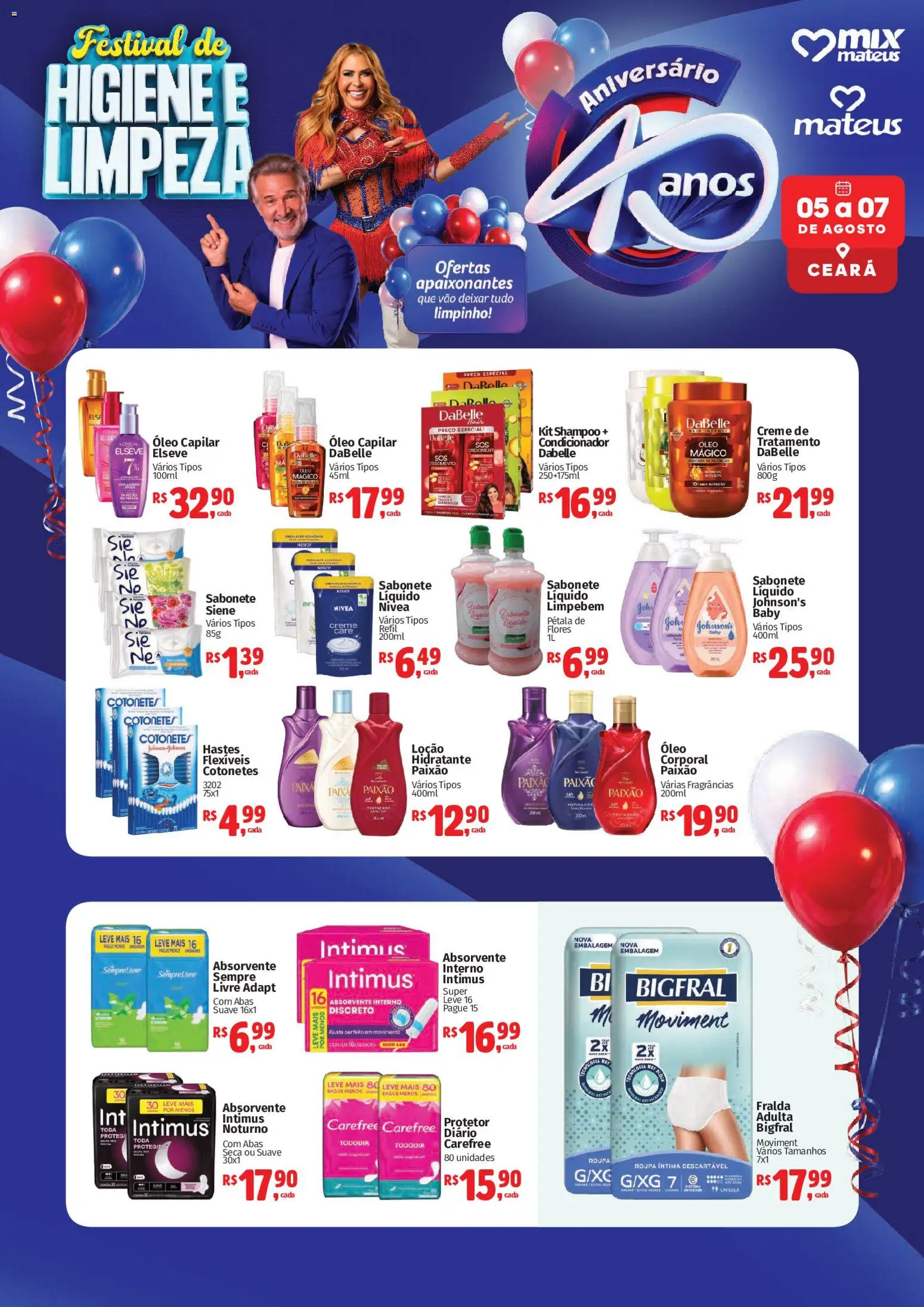 Pré-Visualização do folheto "Mateus ofertas Higiene e Limpeza" da loja Mateus válido a partir de 05/08/2026