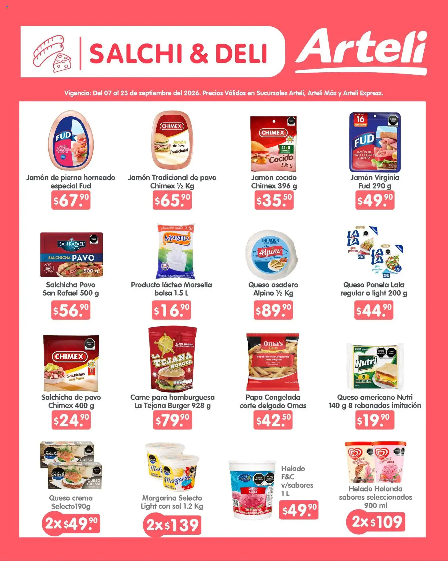 Vista previa las ofertas de la tienda Arteli - Arteli folleto Quincenal desde el 07/09/2026 