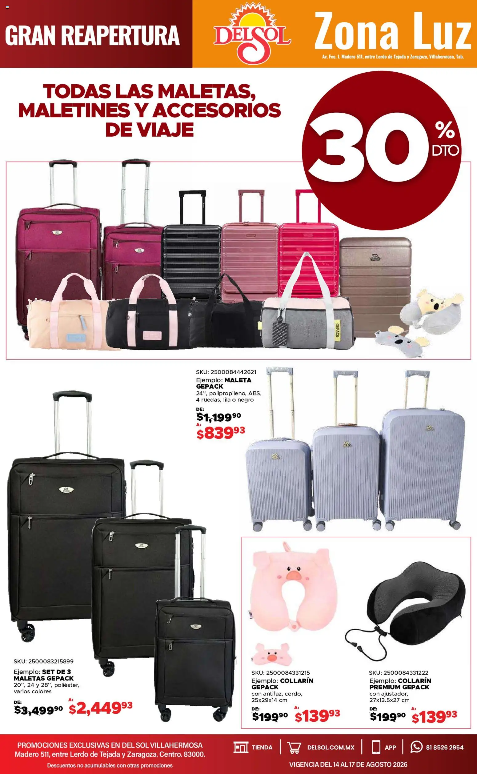 Vista previa las ofertas de la tienda Del Sol y Woolworth - Del Sol y Woolworth catálogo 4 Días de Grandes Promociones desde el 14/08/2026 
