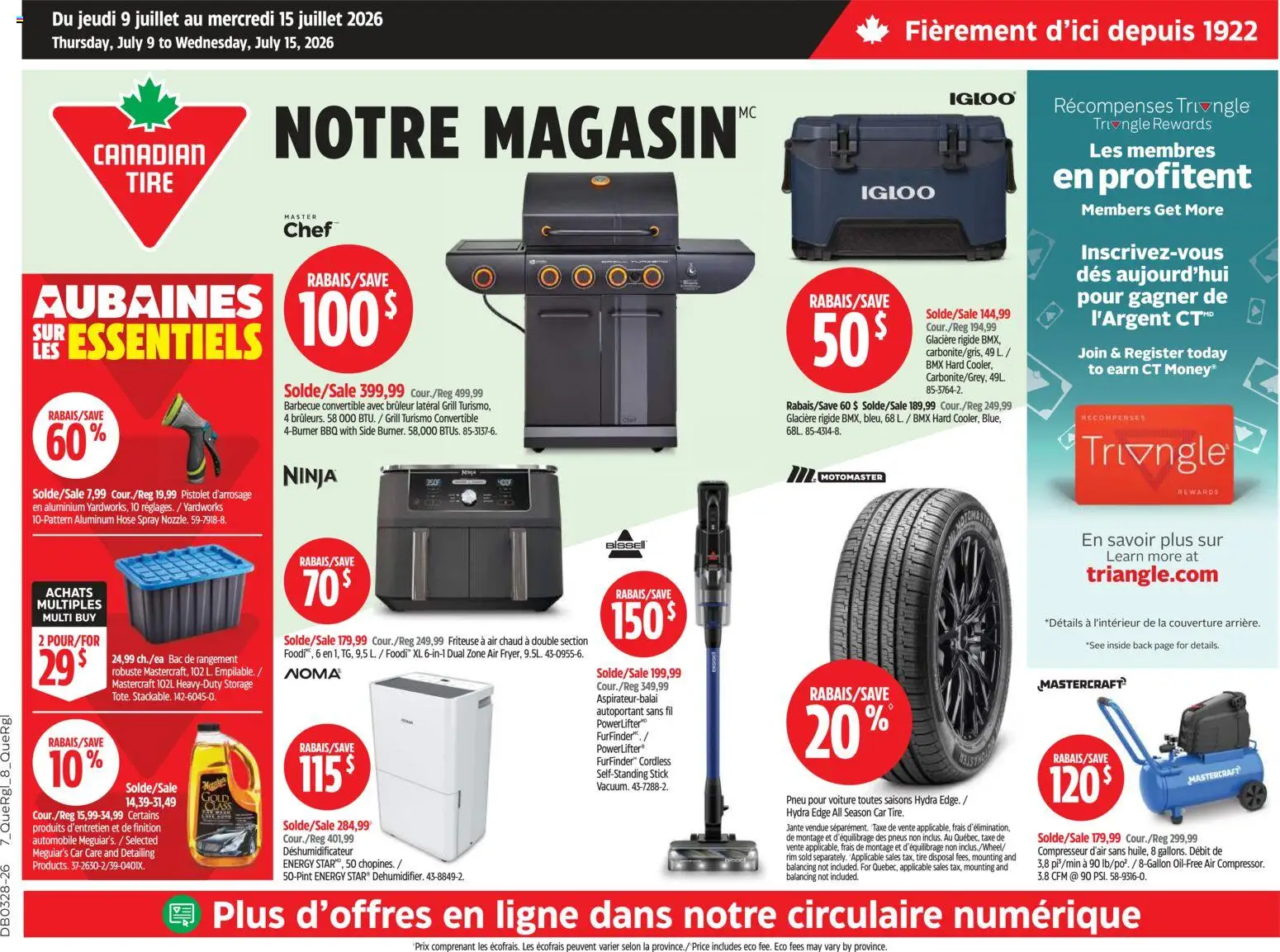 Preview of leaflet Canadian Tire circulaire from shop Canadian Tire is valid from Jul 09, 2026 - Grill