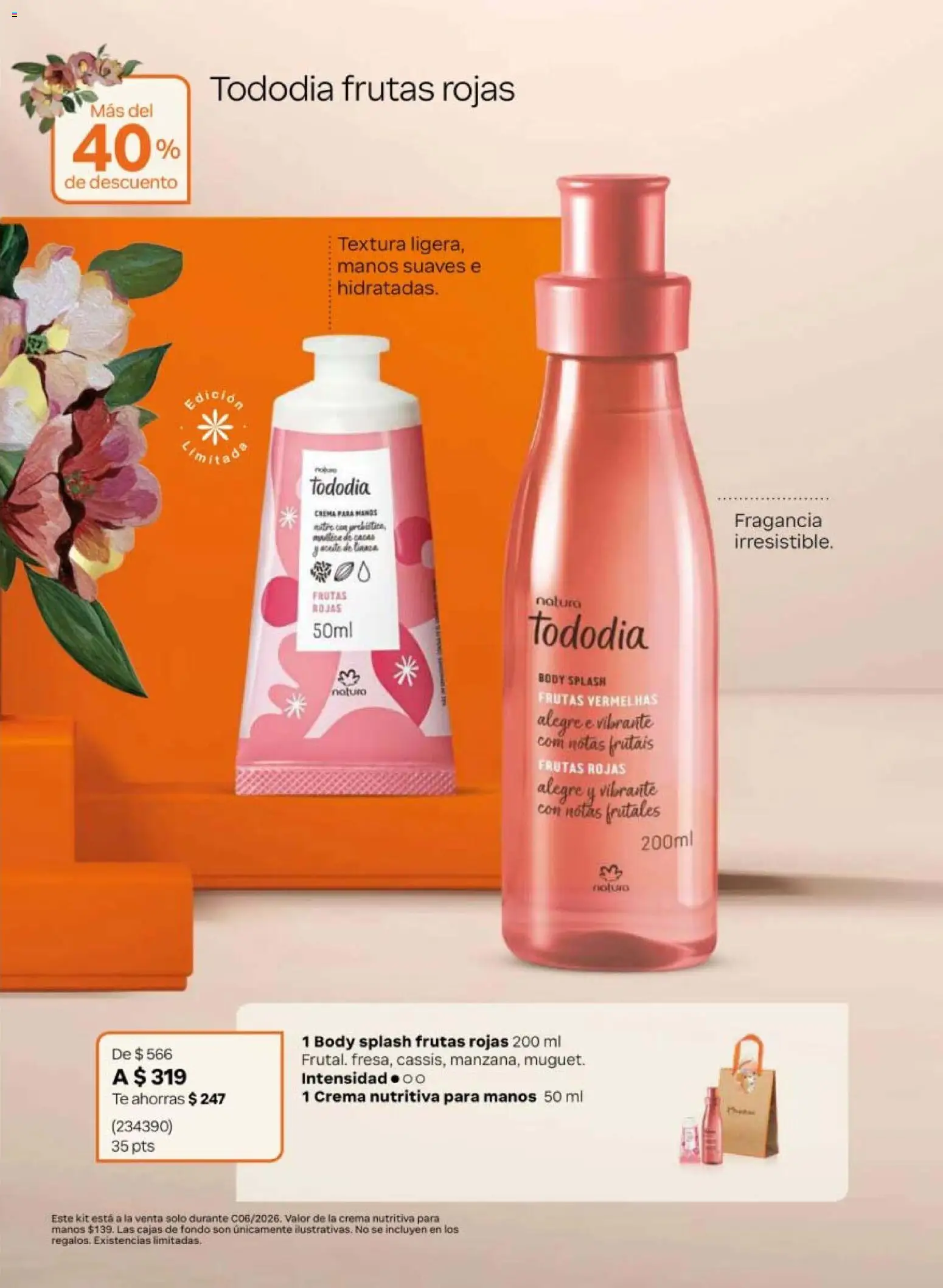 Vista previa las ofertas de la tienda Natura - Natura campaña 6 2026 desde el 02/04/2026 - Té, Crema, Aceite, Body, Fragancia, Crema para manos