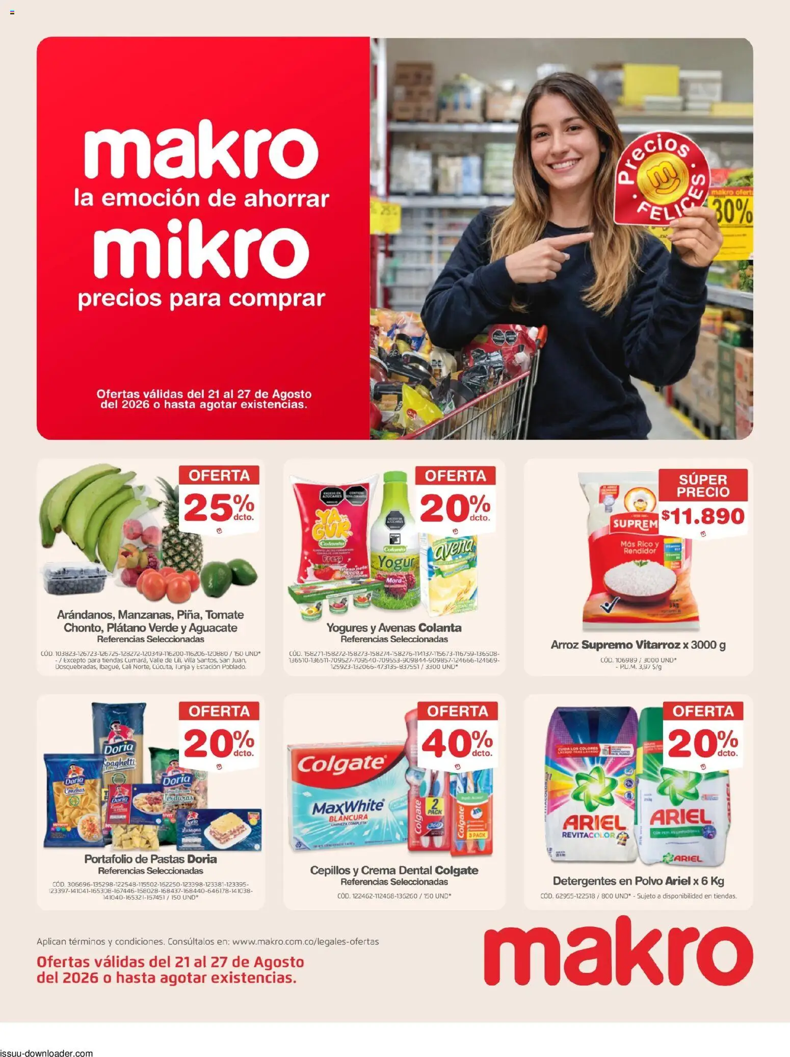  Vista previa del prospecto Makro catálogo Precios Felices del almacen Makro válida del 21/08/2026 al 27/08/2026