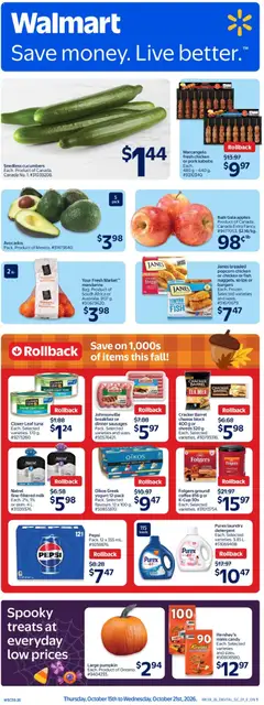 Preview of leaflet Walmart weekly flyer from shop Walmart is valid from Oct 15, 2026