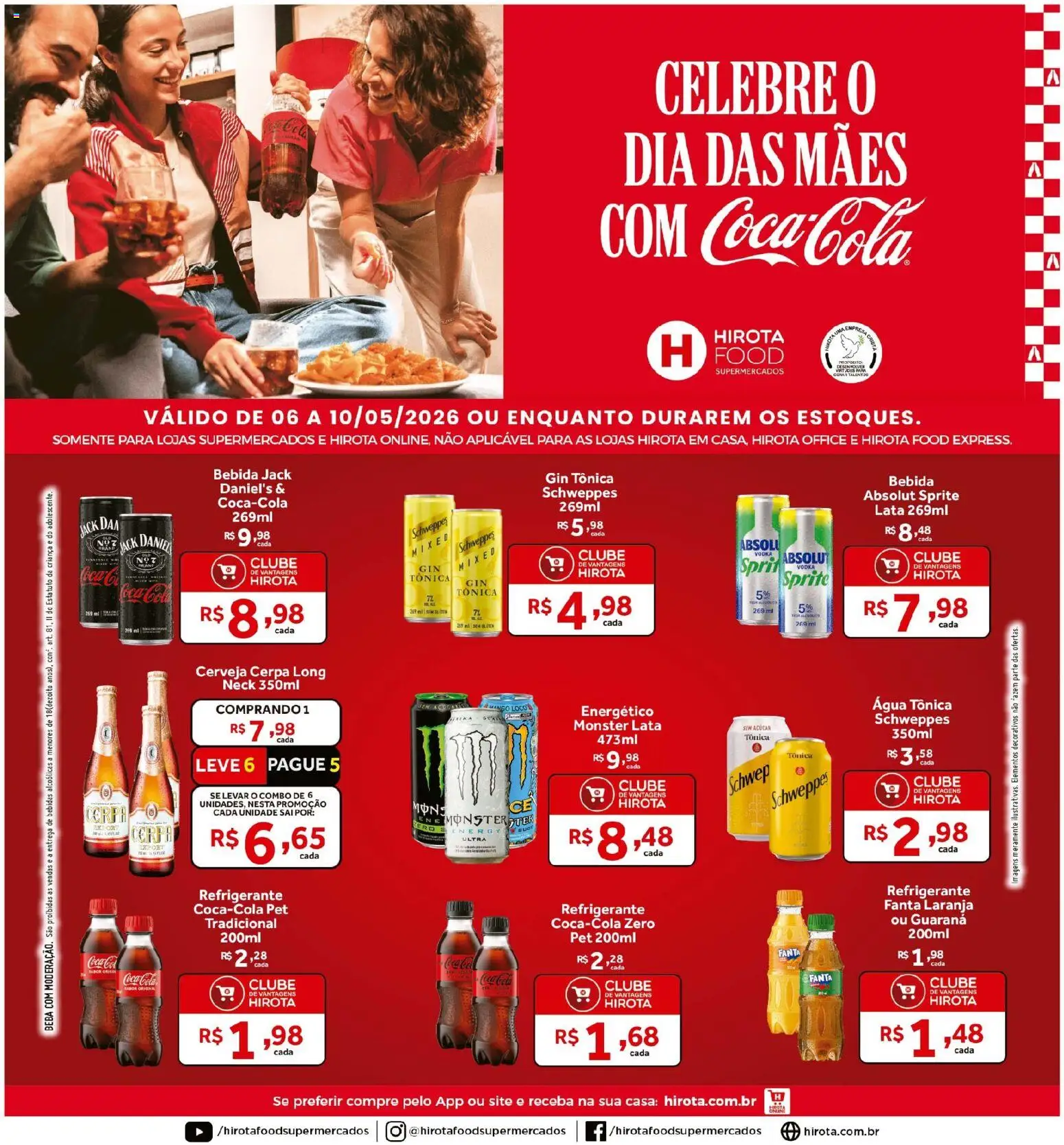 Pré-Visualização do folheto "Hirota Food ofertas Coca-Cola" da loja Hirota Food válido a partir de 06/05/2026