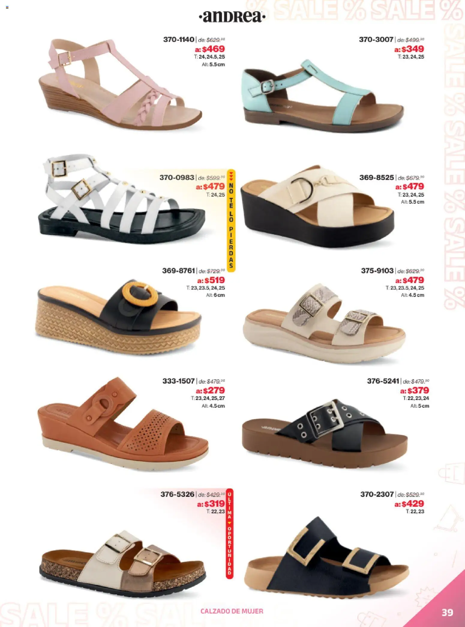 Vista previa las ofertas de la tienda Andrea - Catálogo Outlet desde el 21/12/2025 - Sal