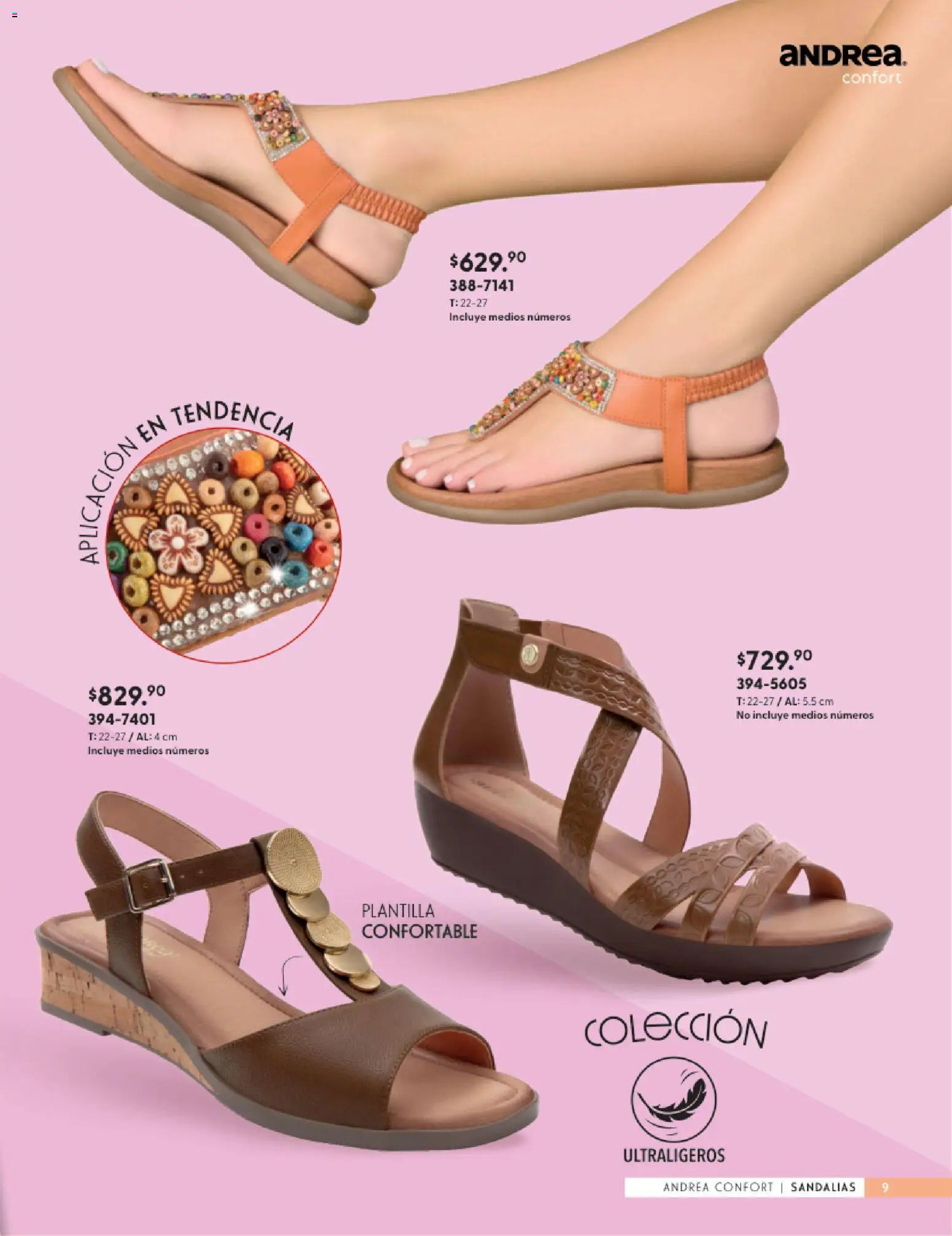 Vista previa las ofertas de la tienda Andrea - Andrea catálogo Calzado Confort desde el 24/05/2026 - Sandalias