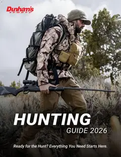 Ad Preview of Dunham's Sports Dunham's Sports Hunting Guide from 08/20/2026