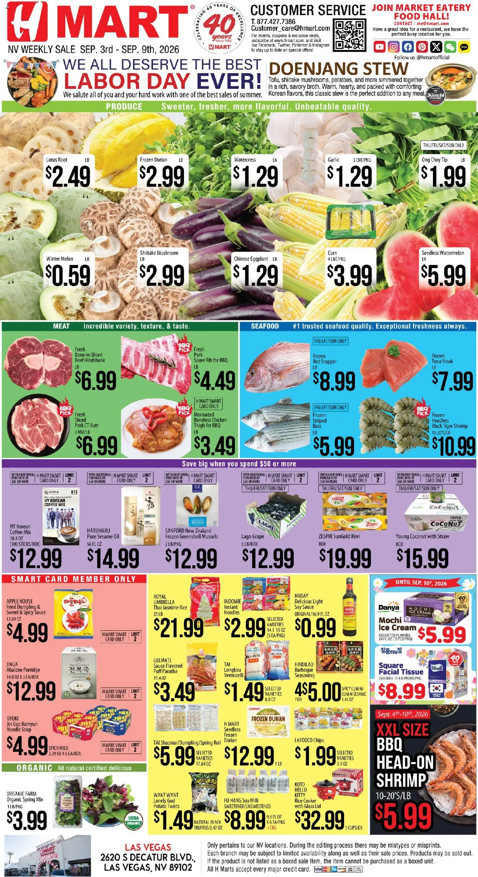 Ad Preview of Hmart Hmart Weekly Ad - ENGLISH - NV from 09/03/2026