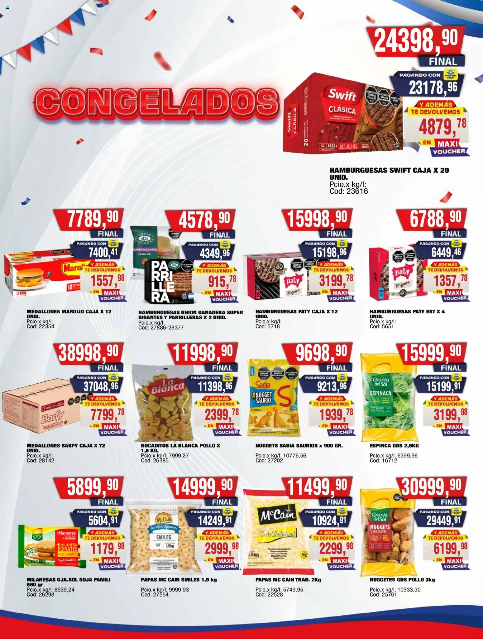 Vista previa del folleto de la tienda Maxiconsumo válido desde el 10/08/2026 - Papas, Té, Milanesas, Milanesa, Pollo, Caja, Espinaca