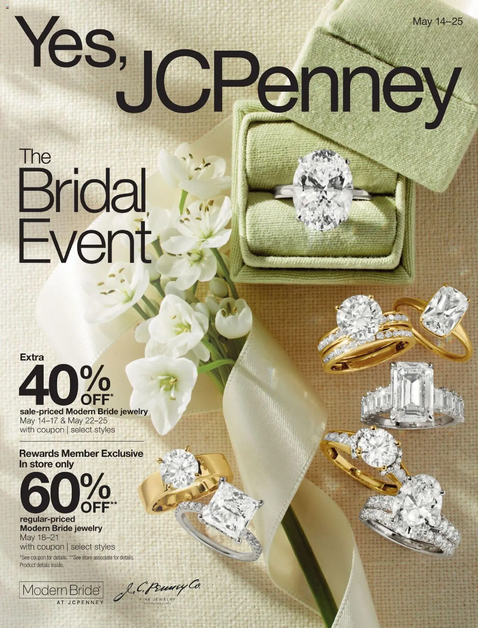 Ad Preview of JCPenney JCPenney The Bridal Event from 05/14/2026