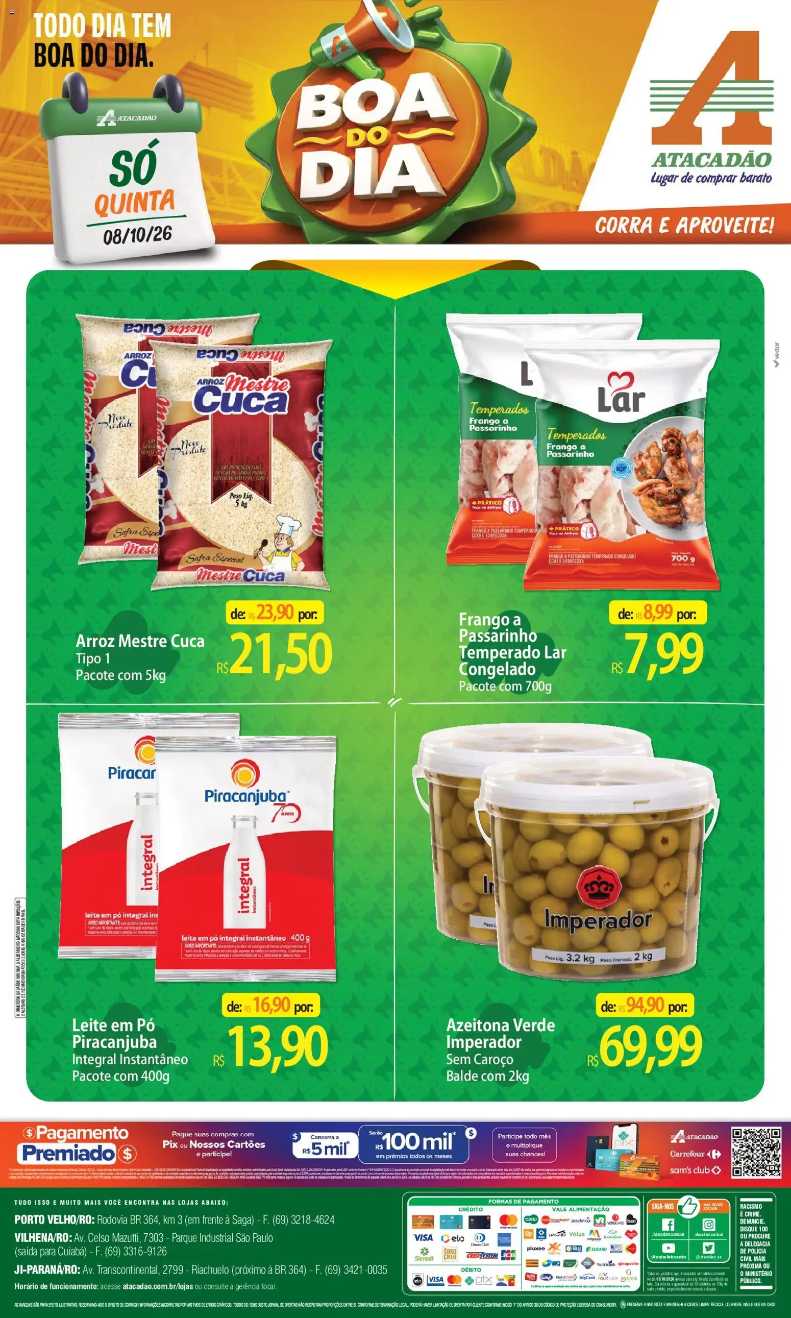 Pré-Visualização do folheto "Atacadão ofertas - RO" da loja Atacadão válido a partir de 08/10/2026