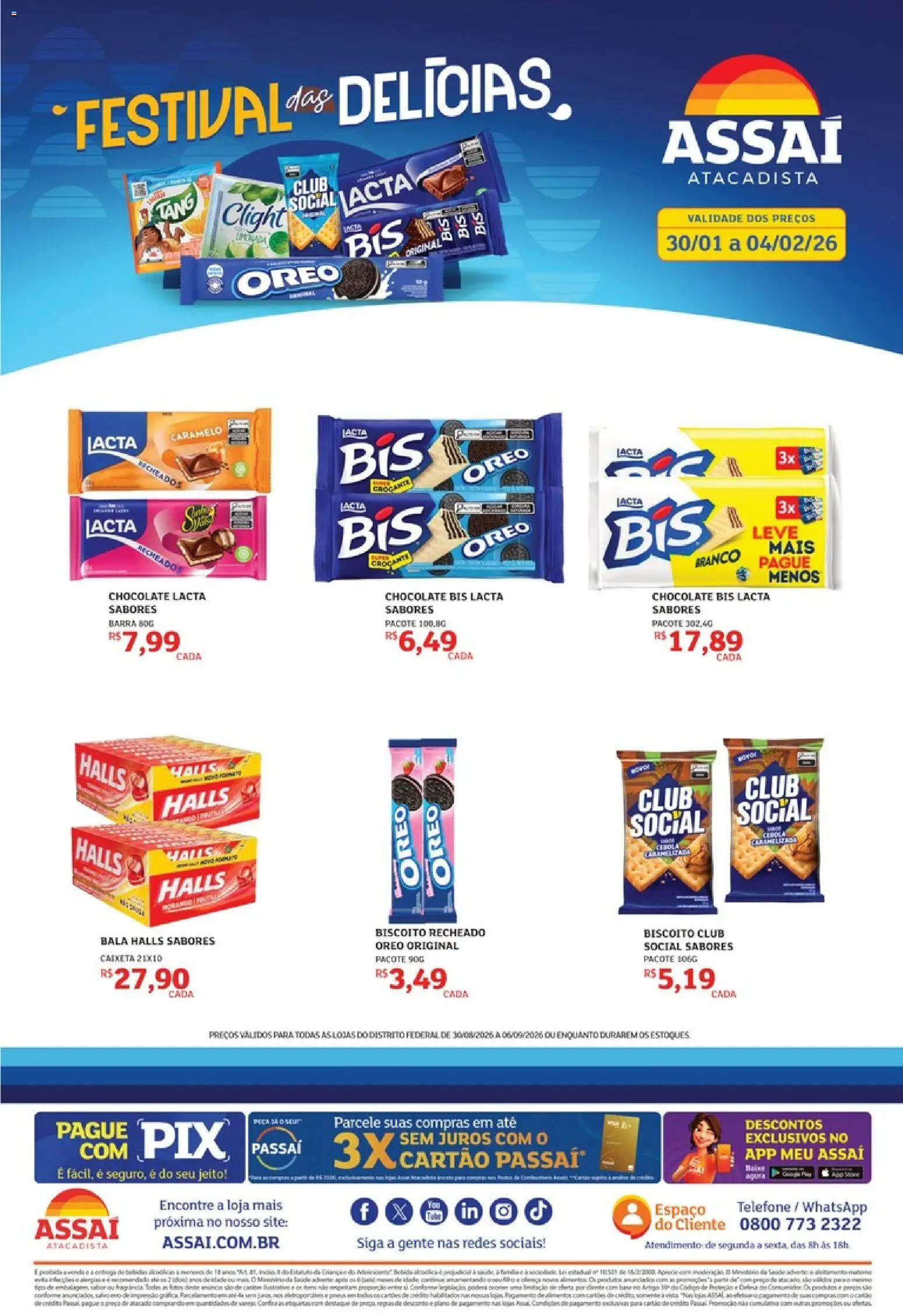 Pré-Visualização do folheto "Assaí Atacadista ofertas - DF" da loja Assaí Atacadista válido a partir de 30/08/2026