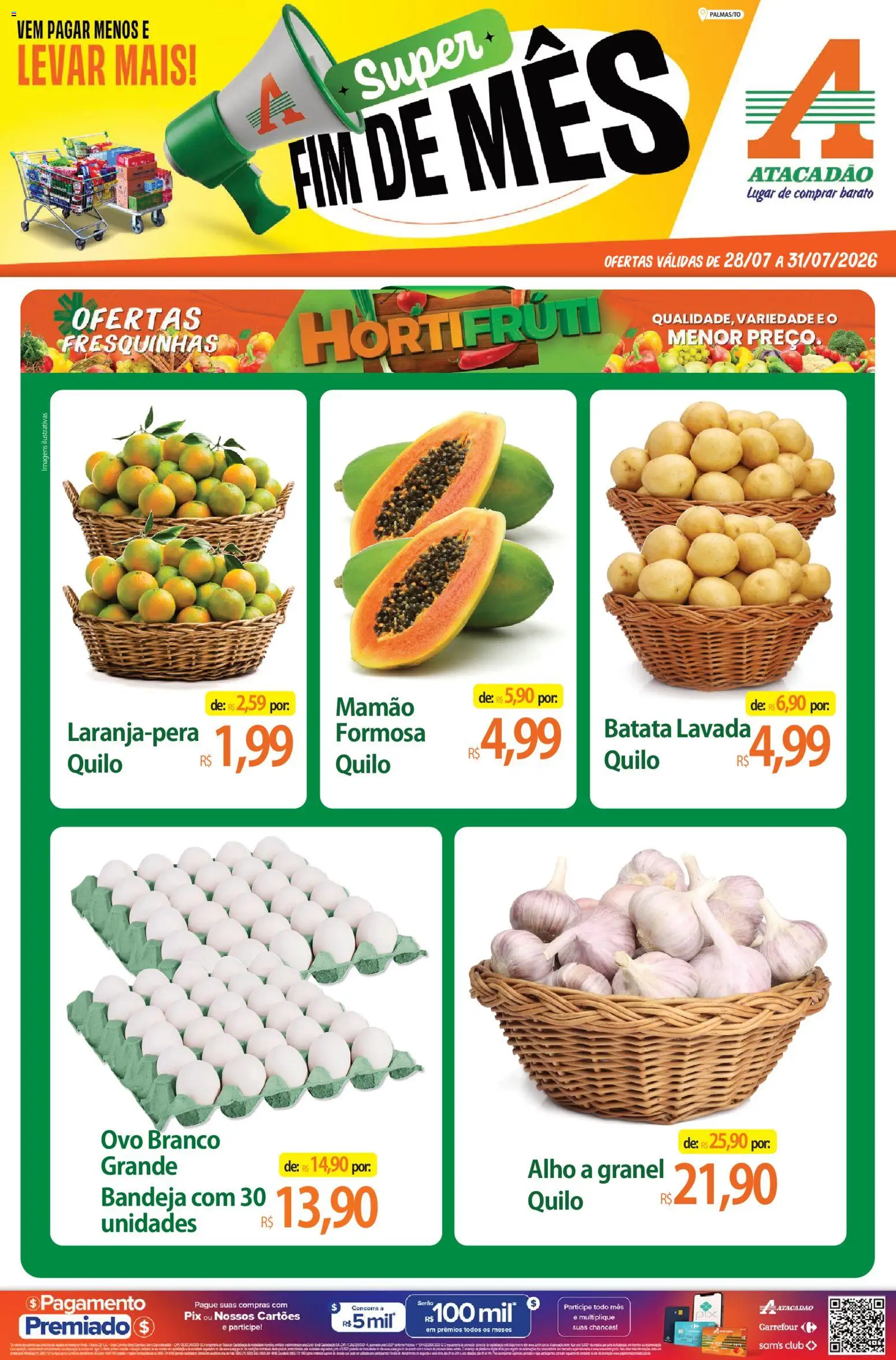 Pré-Visualização do folheto "Atacadão ofertas - TO" da loja Atacadão válido a partir de 28/07/2026