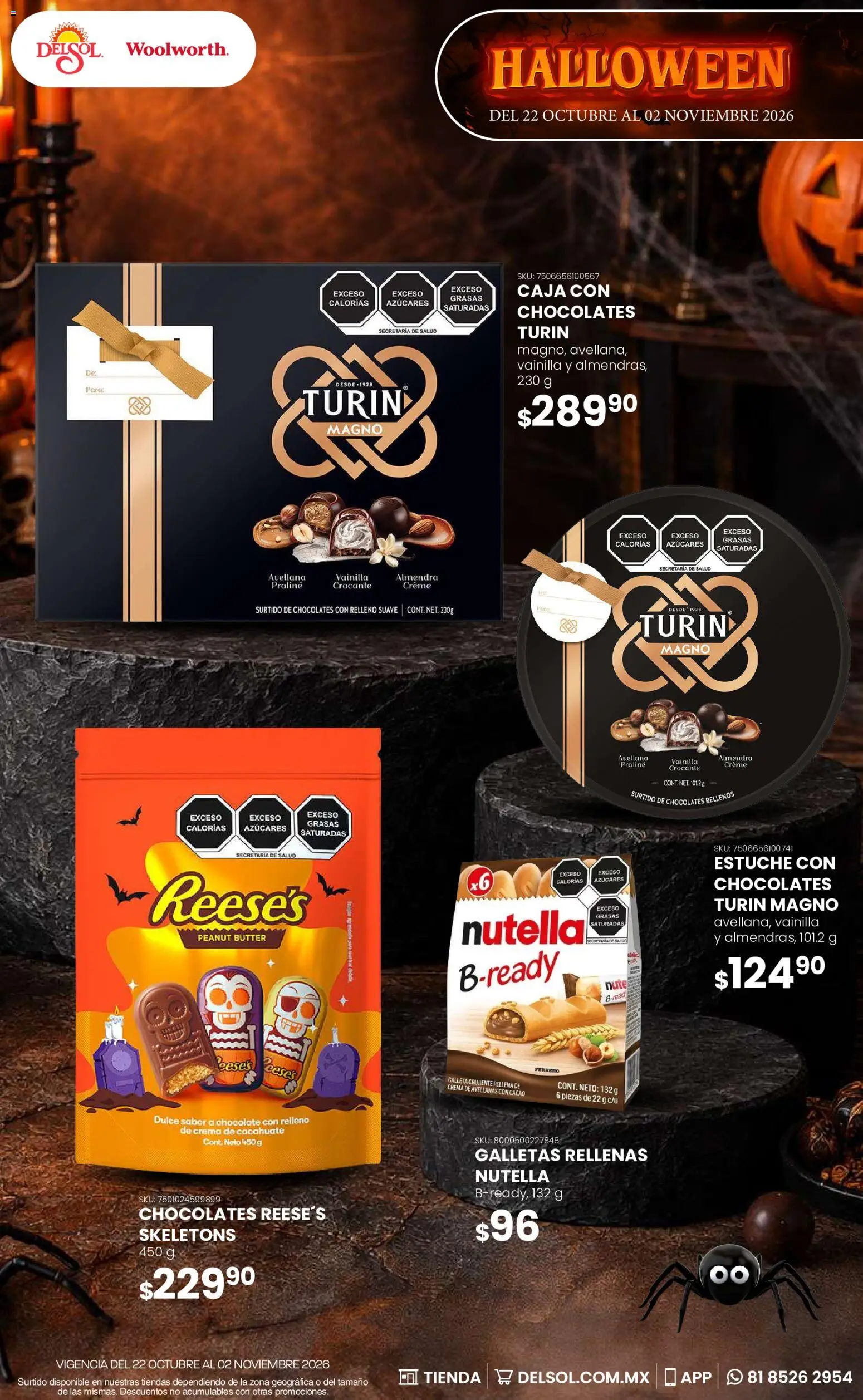 Vista previa las ofertas de la tienda Del Sol y Woolworth - Del Sol y Woolworth catálogo Halloween desde el 22/10/2026 