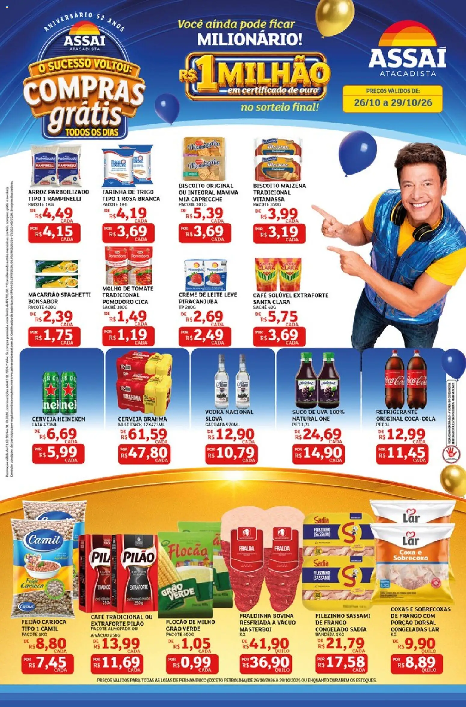 Pré-Visualização do folheto "Assaí Atacadista ofertas - PE" da loja Assaí Atacadista válido a partir de 26/10/2026