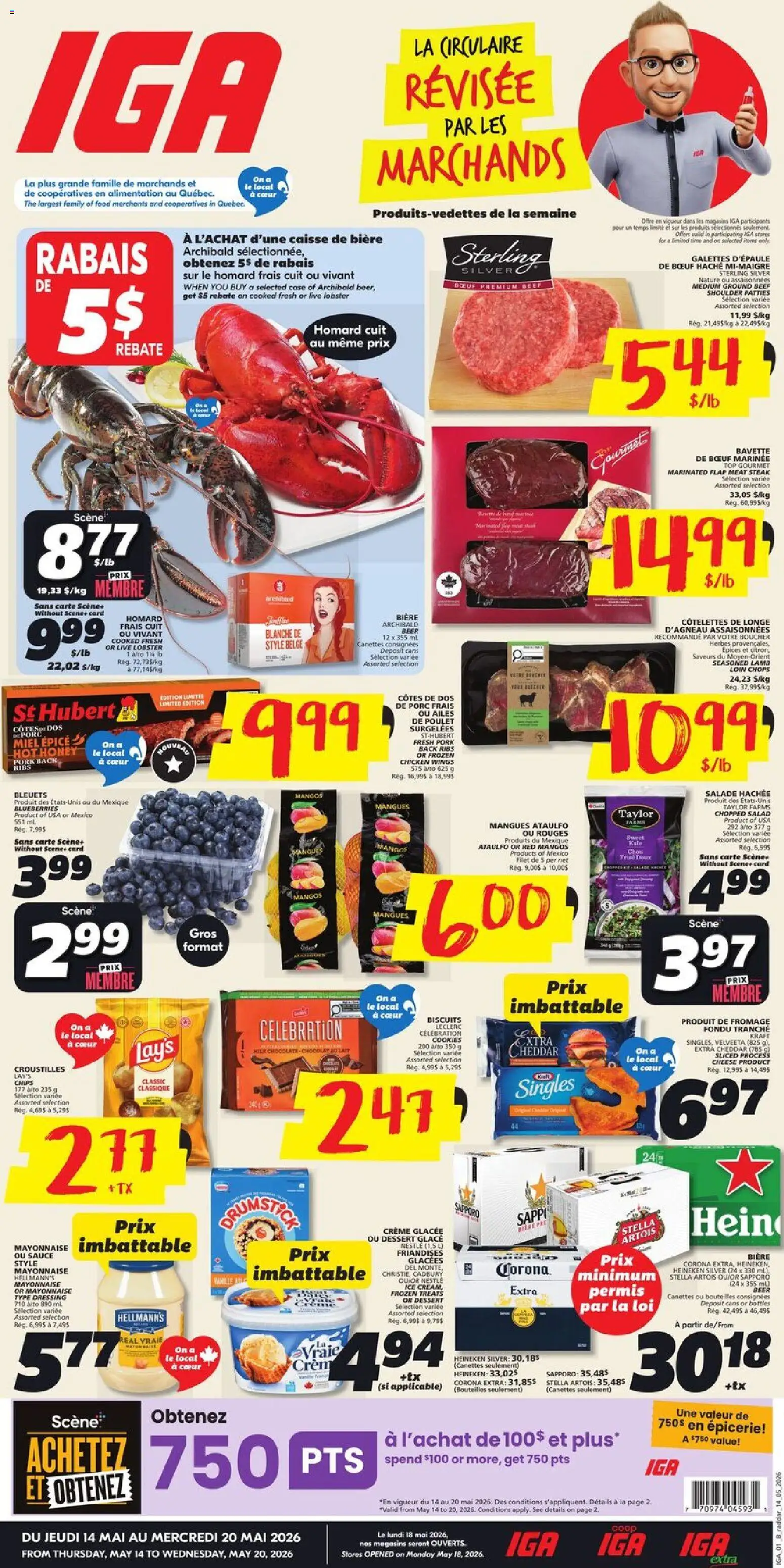 Preview of leaflet IGA circulaire - Quebec from shop IGA is valid from May 14, 2026