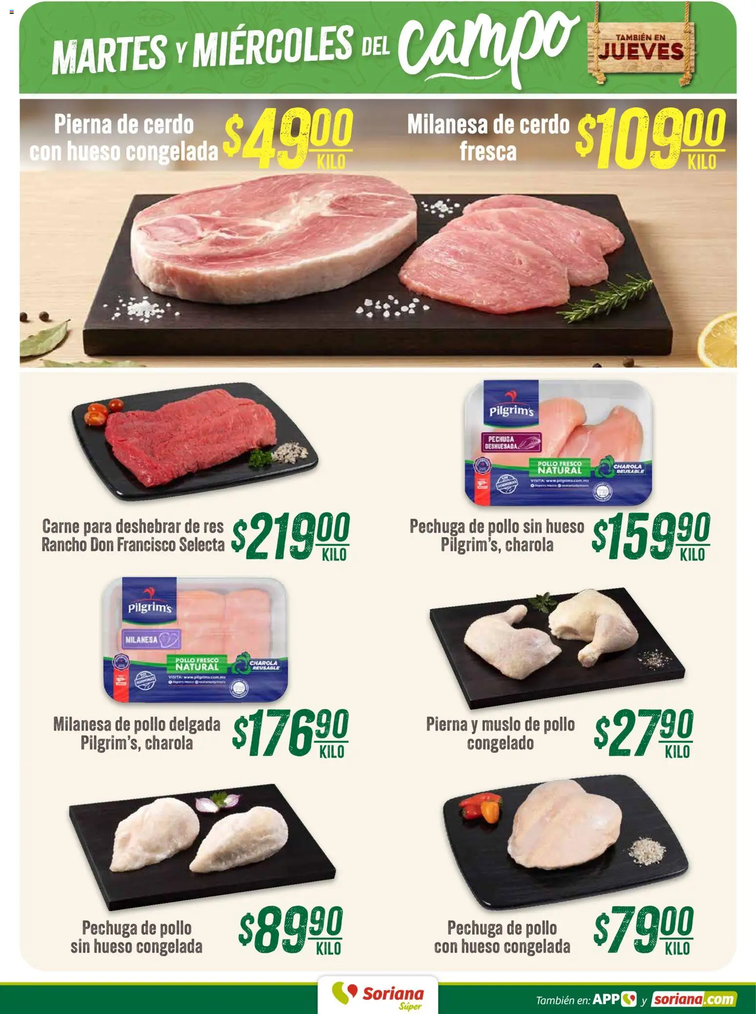 Vista previa las ofertas de la tienda Soriana - Soriana Martes y Miércoles del Campo Súper: Juárez desde el 11/08/2026 
