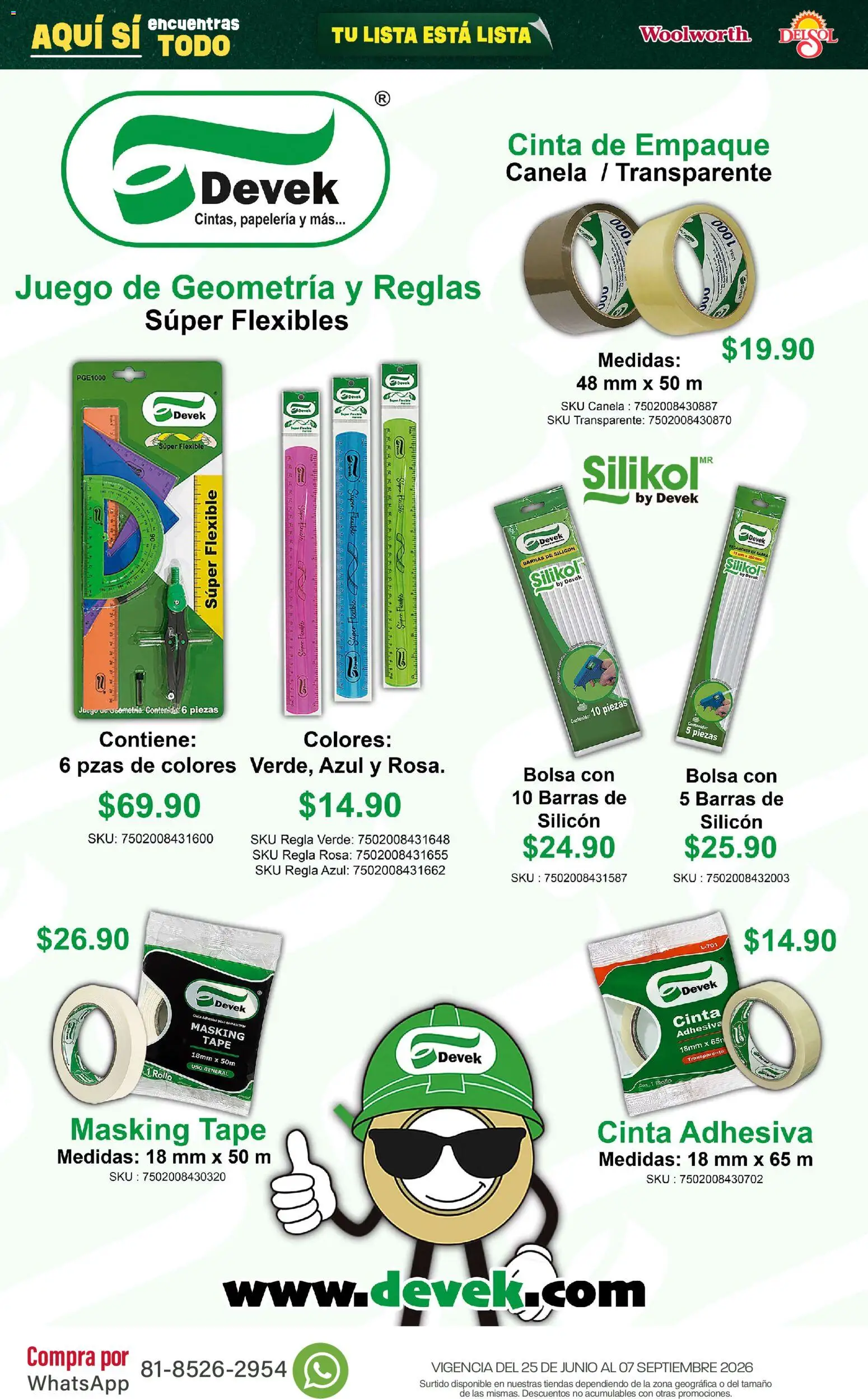 Vista previa las ofertas de la tienda Del Sol y Woolworth - Del Sol y Woolworth catálogo Back To School desde el 25/06/2026 