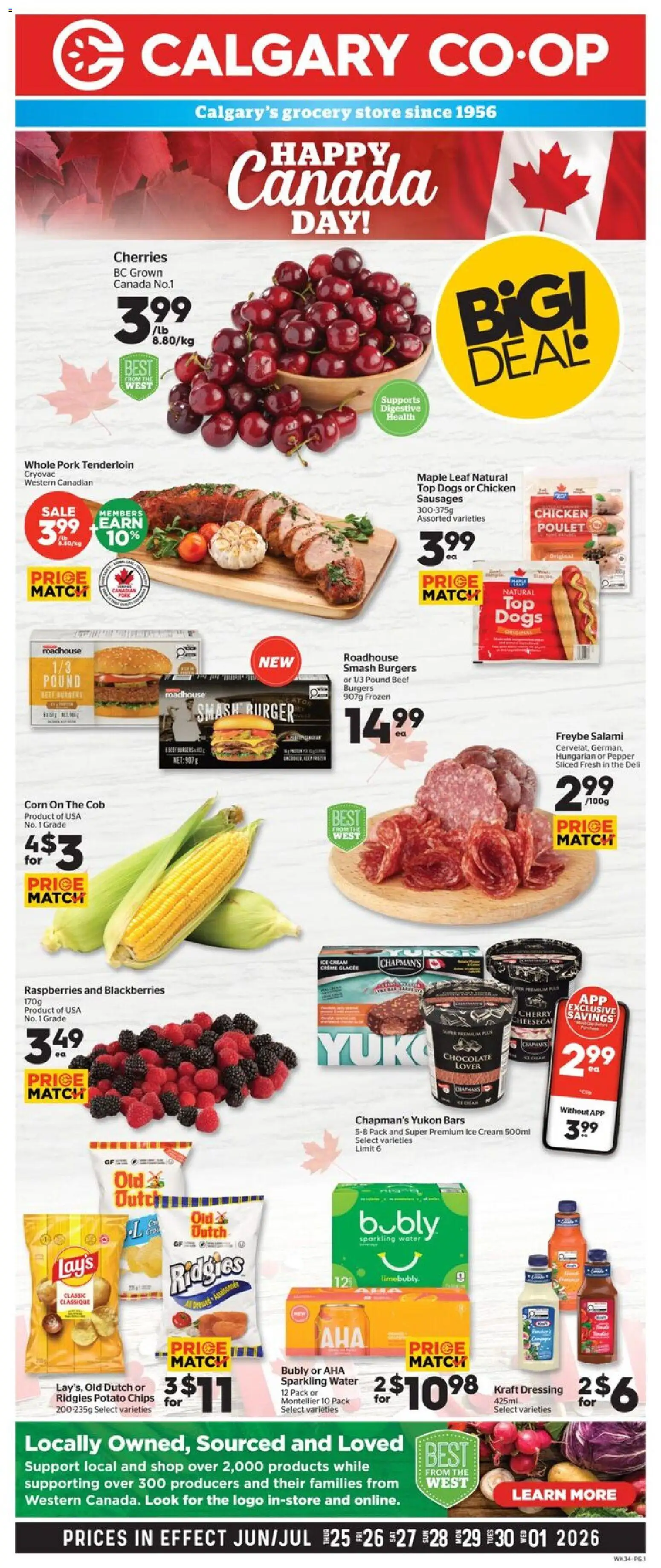 Preview of leaflet Calgary Co-op weekly flyer / circulaire from shop Calgary Co-op is valid from Jun 25, 2026