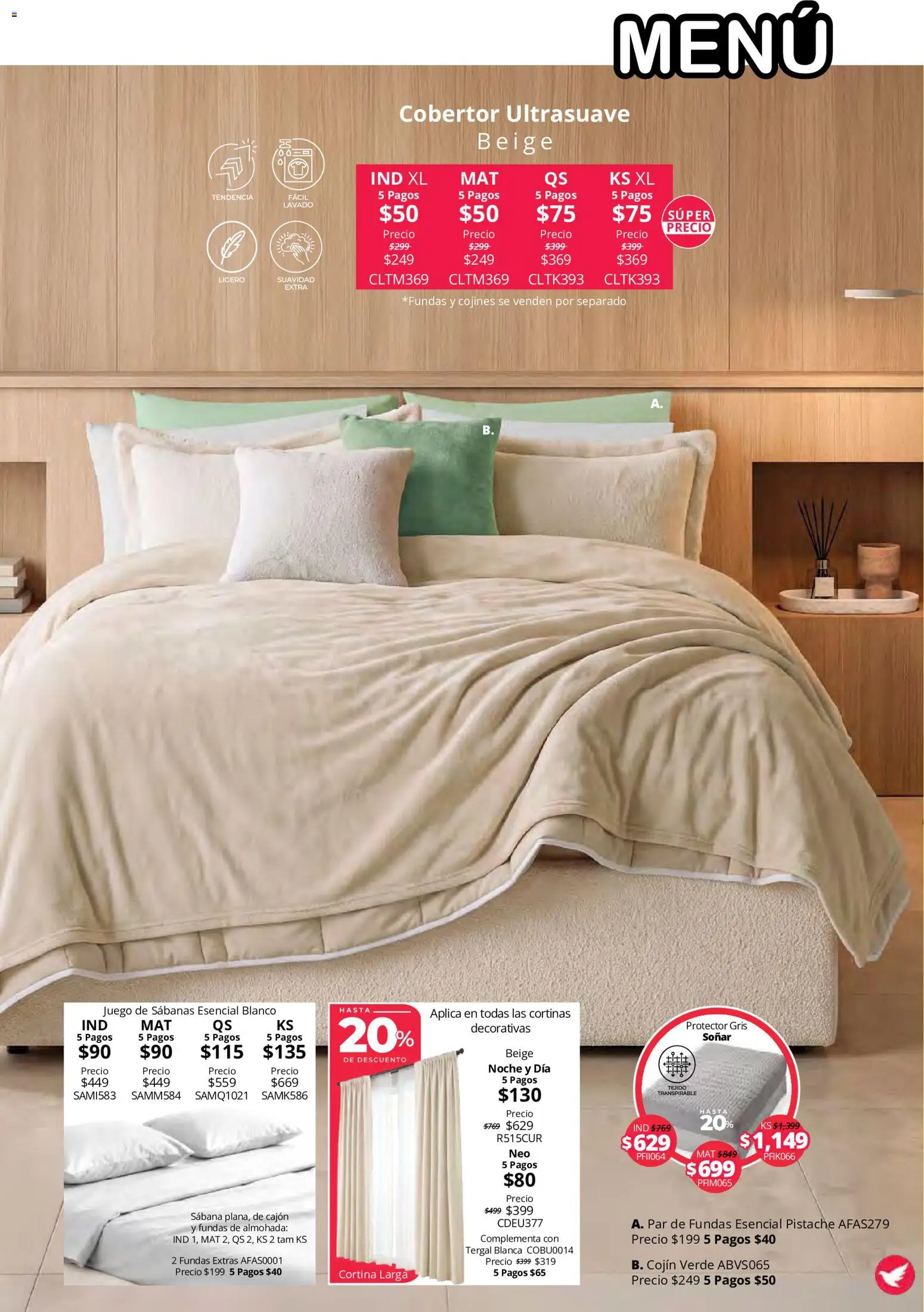 Vista previa las ofertas de la tienda Colchas Concord - Colchas Concord catálogo Colección Cobertor Calor de Hogar desde el 15/10/2026 
