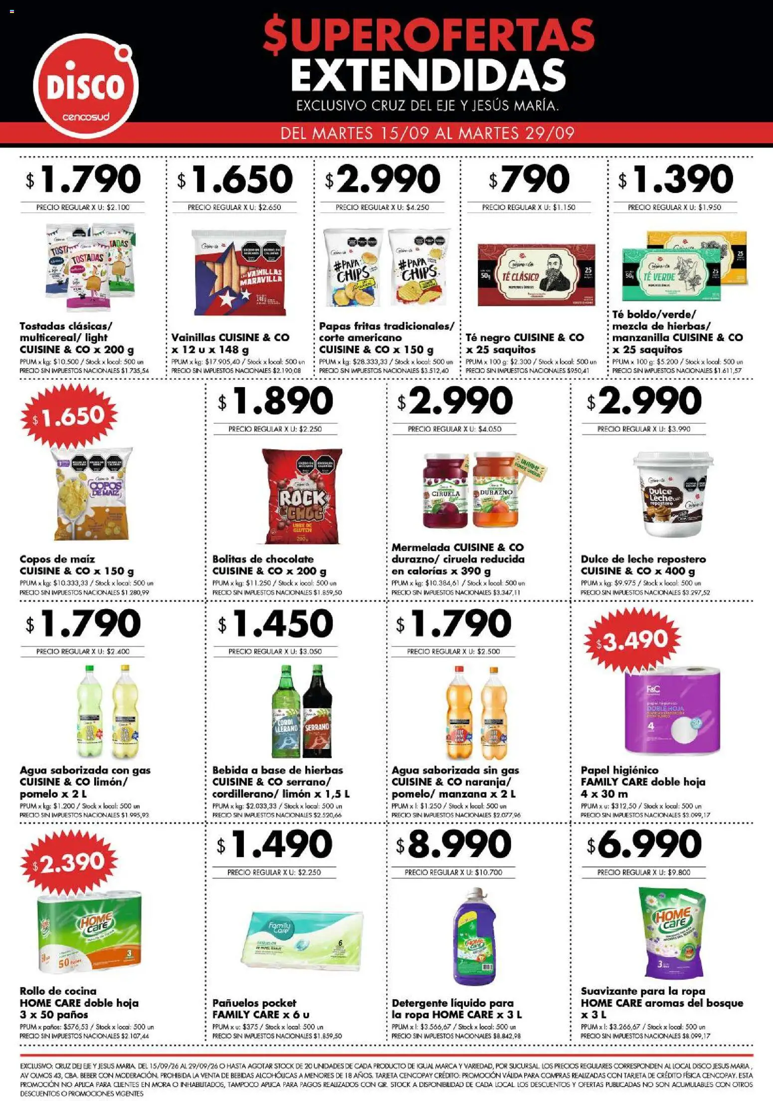 Vista previa del folleto de la tienda Disco válido desde el 15/09/2026 