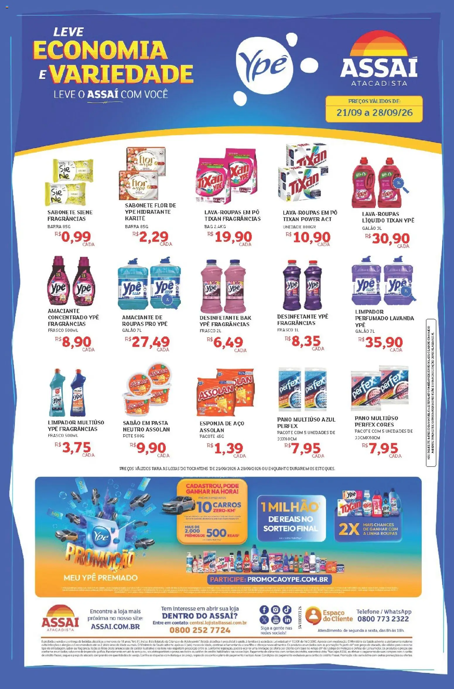 Pré-Visualização do folheto "Assaí Atacadista ofertas - TO" da loja Assaí Atacadista válido a partir de 21/09/2026