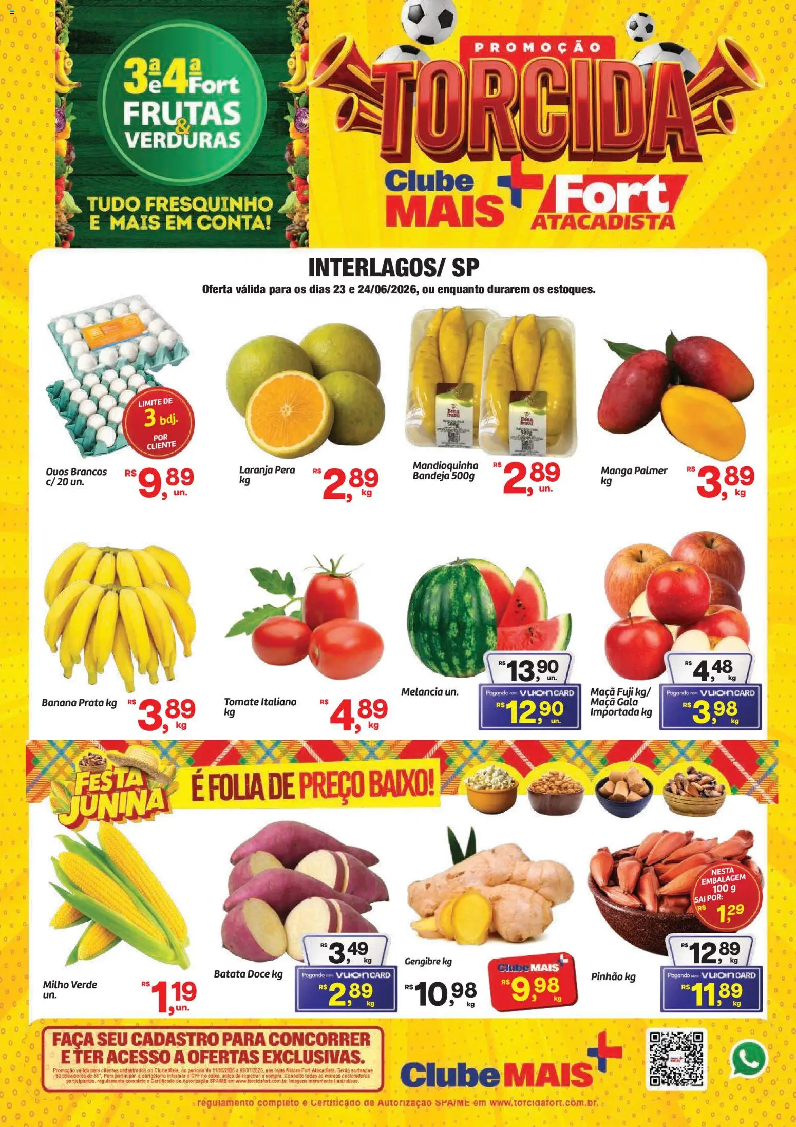 Pré-Visualização do folheto "Fort Atacadista ofertas Frutas, Verduras" da loja Fort Atacadista válido a partir de 23/06/2026
