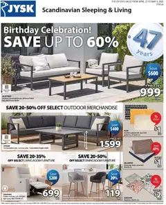 Un aperçu du dépliant JYSK weekly flyer du magasin JYSK est valide à partir 23 avr. 2026