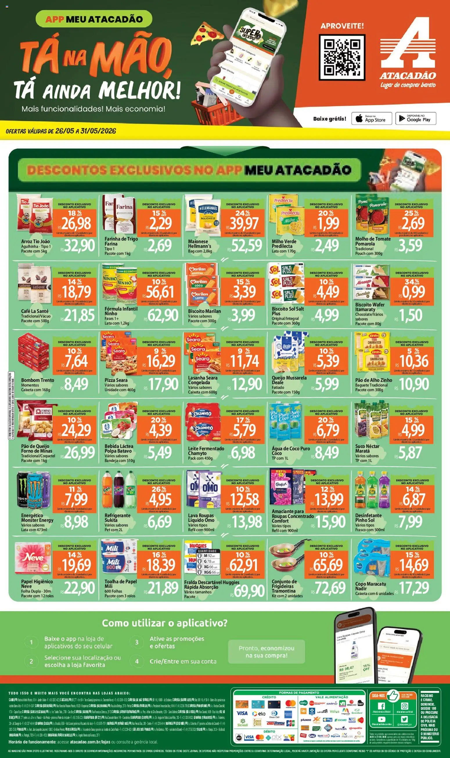 Pré-Visualização do folheto "Atacadão ofertas - PR" da loja Atacadão válido a partir de 26/05/2026