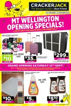 Preview of catalogue Crackerjack Wellington Opening Specials from shop Crackerjack valid 10 Sept 2026