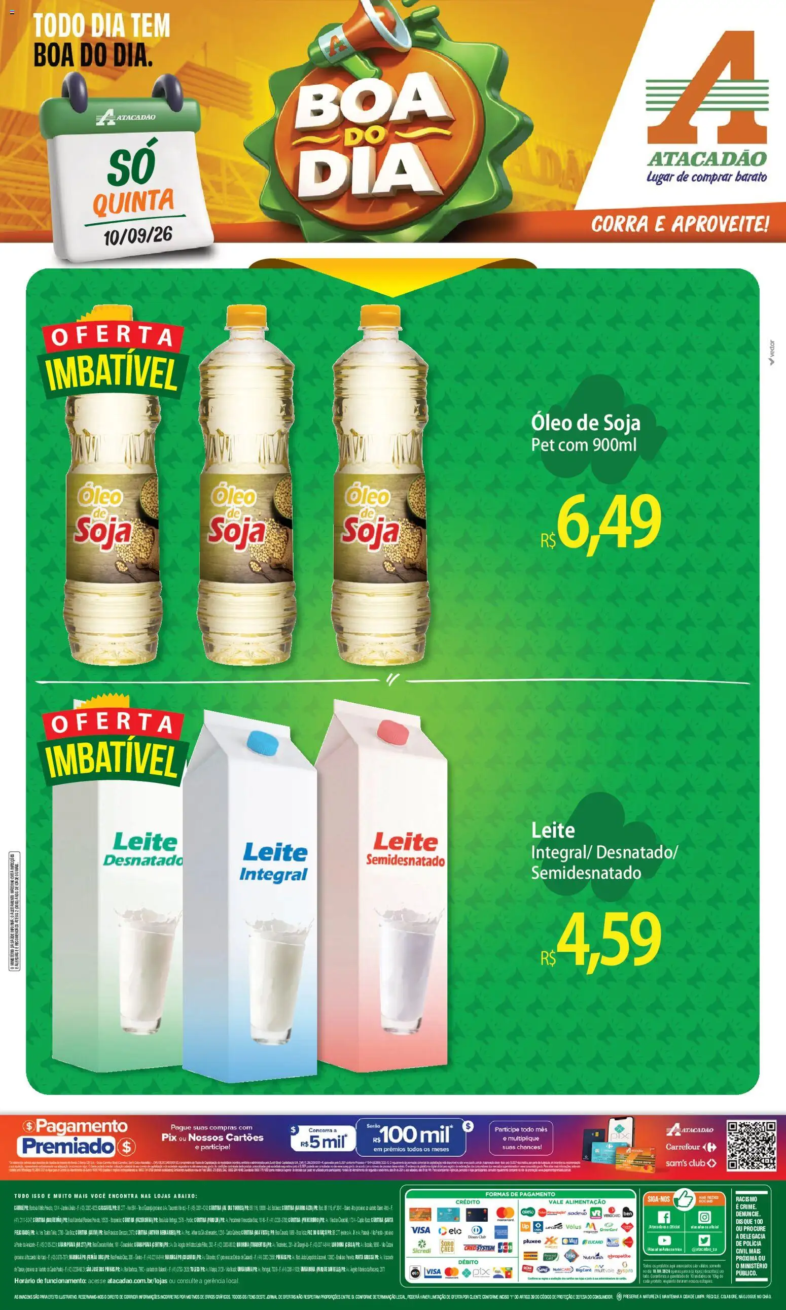 Pré-Visualização do folheto "Atacadão ofertas - PR" da loja Atacadão válido a partir de 10/09/2026