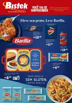 Pré-Visualização do folheto "Bistek Supermercados ofertas Barilla e Melitta" da loja Bistek Supermercados válido a partir de 07/10/2026