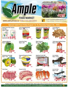 Preview of leaflet Ample Food Market weekly flyer / circulaire from shop Ample Food Market is valid from Aug 14, 2026