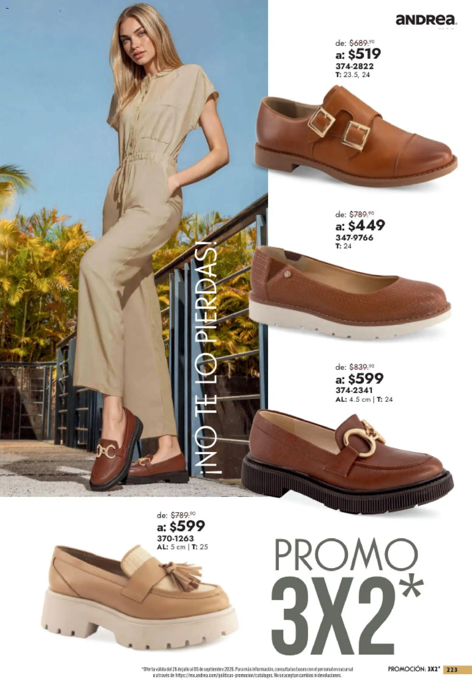 Vista previa las ofertas de la tienda Andrea - Andrea catálogo Outlet desde el 26/07/2026 