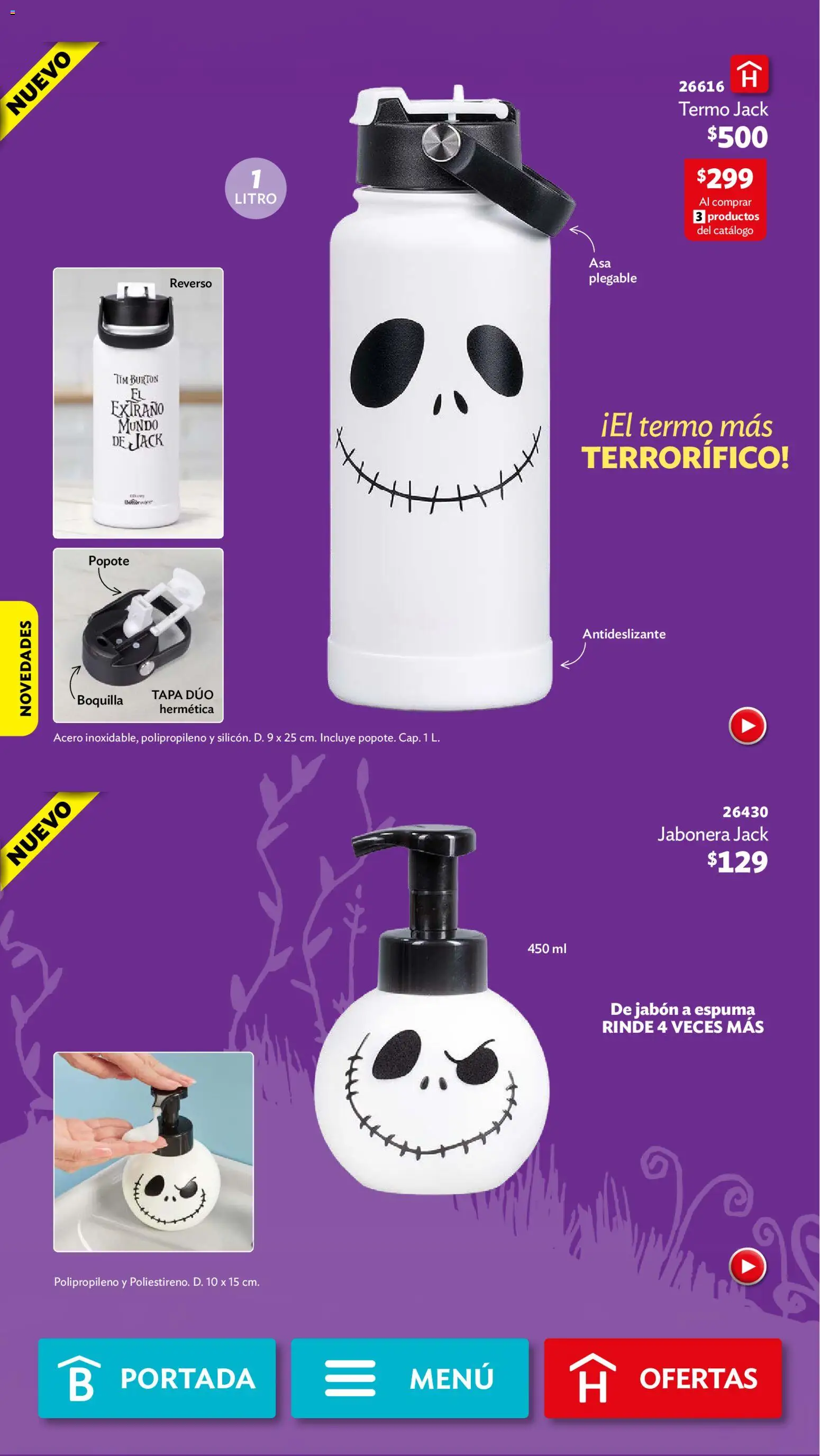 Vista previa las ofertas de la tienda Betterware - Betterware campaña 10 2026 desde el 28/09/2026 - Termo, Jabón, Espuma, Jabonera
