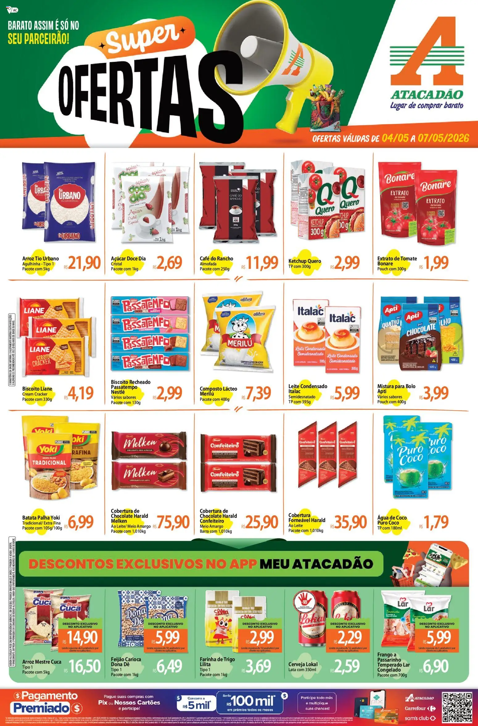 Pré-Visualização do folheto "Atacadão ofertas - AC" da loja Atacadão válido a partir de 04/05/2026