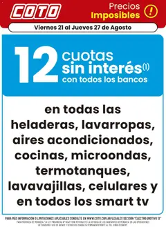 Vista previa del folleto de la tienda Coto válido desde el 21/08/2026 