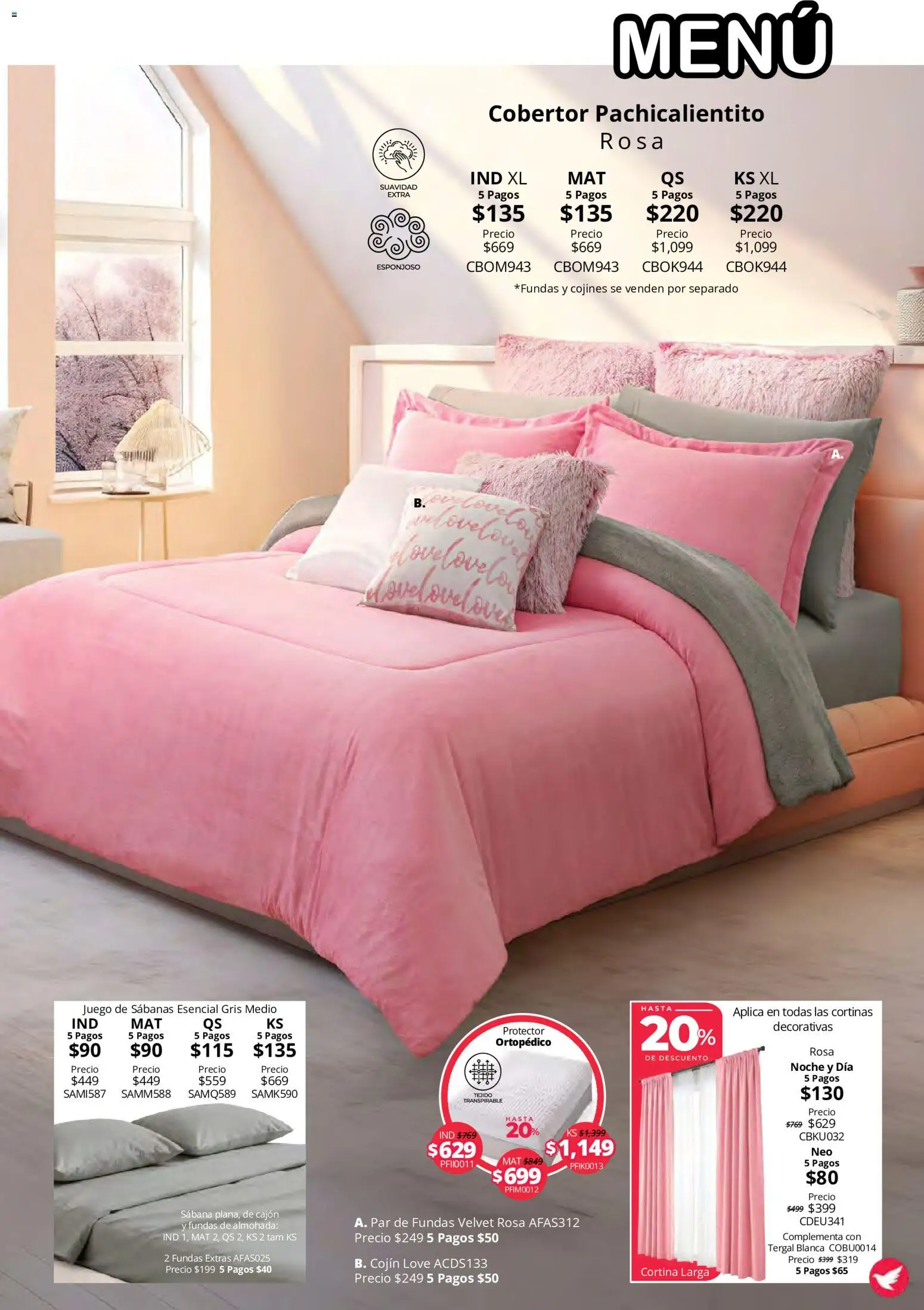 Vista previa las ofertas de la tienda Colchas Concord - Colchas Concord catálogo Colección Cobertor Calor de Hogar desde el 15/10/2026 