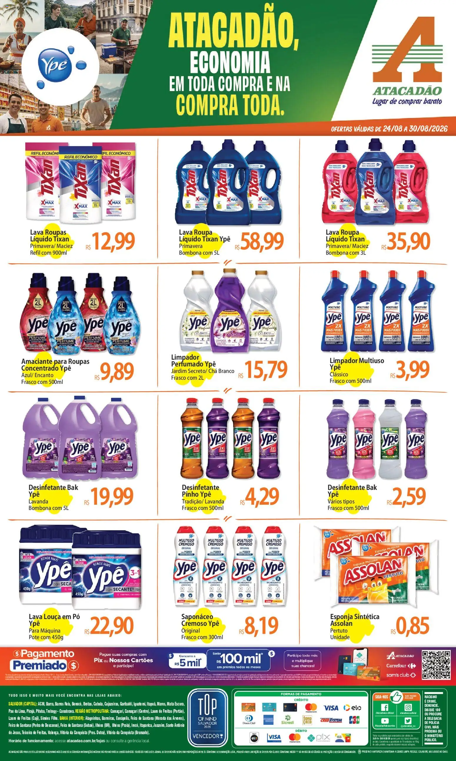 Pré-Visualização do folheto "Atacadão ofertas - BA" da loja Atacadão válido a partir de 24/08/2026