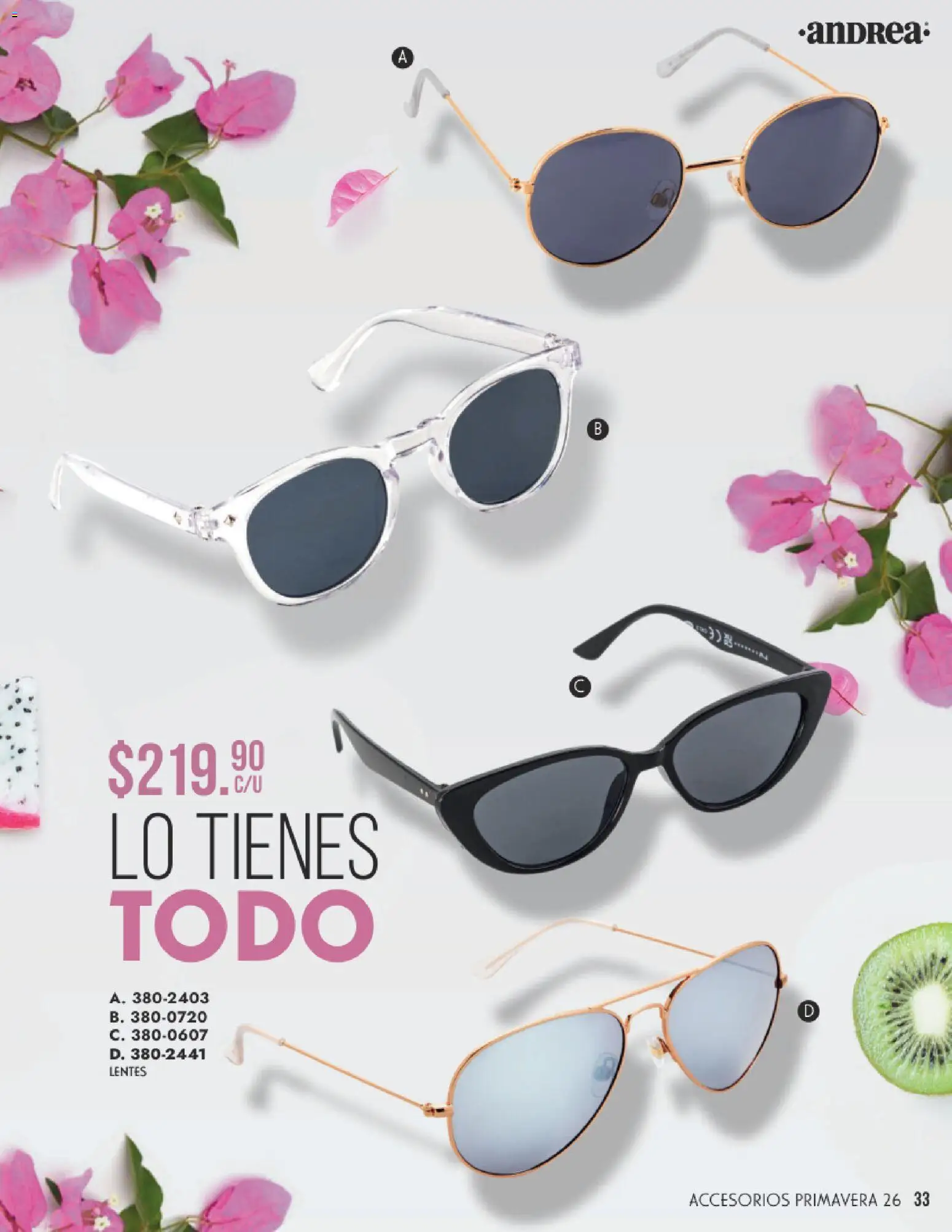 Vista previa las ofertas de la tienda Andrea - Catálogo Primavera desde el 25/01/2026 - Lentes