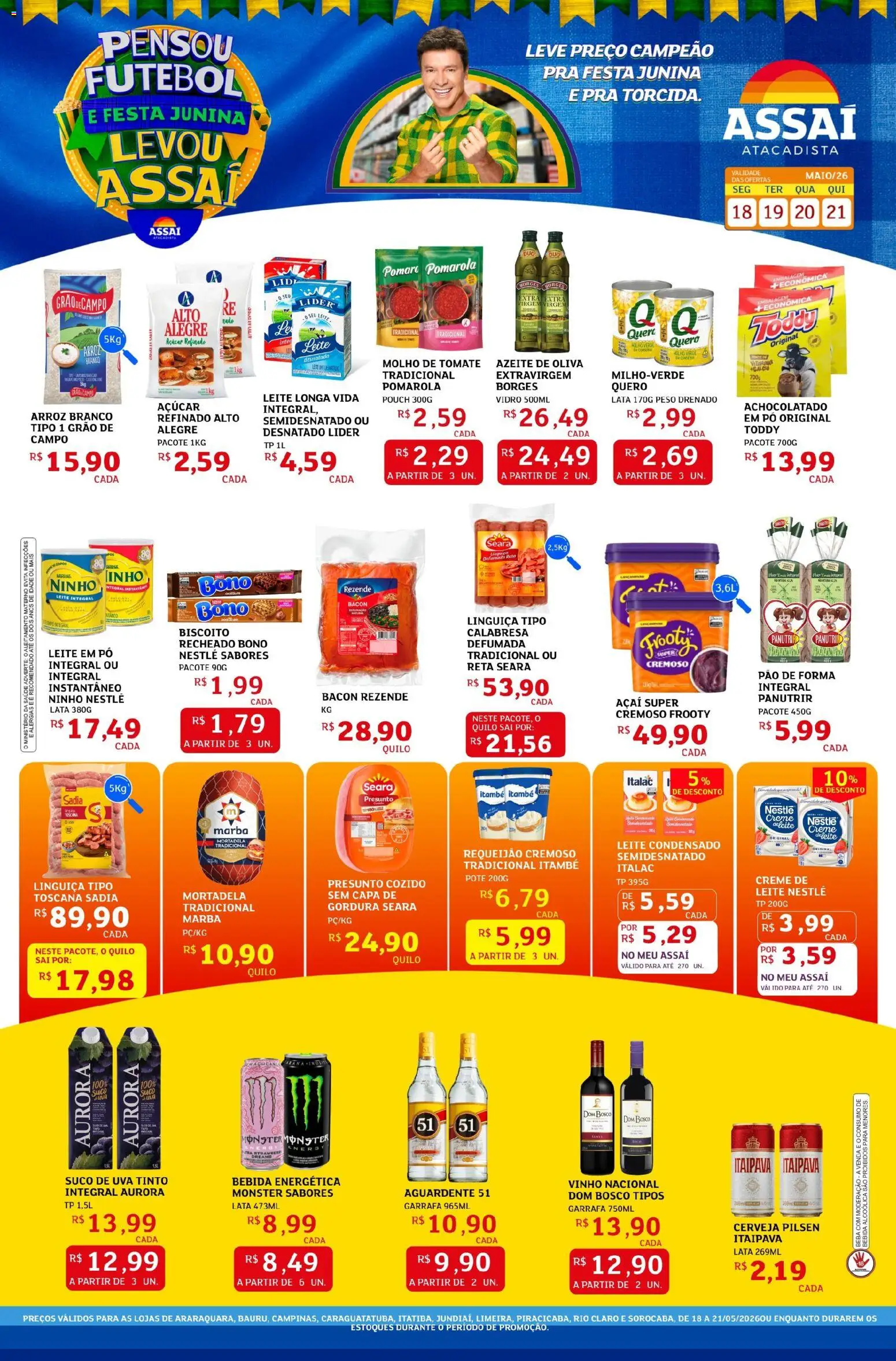 Pré-Visualização do folheto "Assaí Atacadista ofertas - SP" da loja Assaí Atacadista válido a partir de 18/05/2026