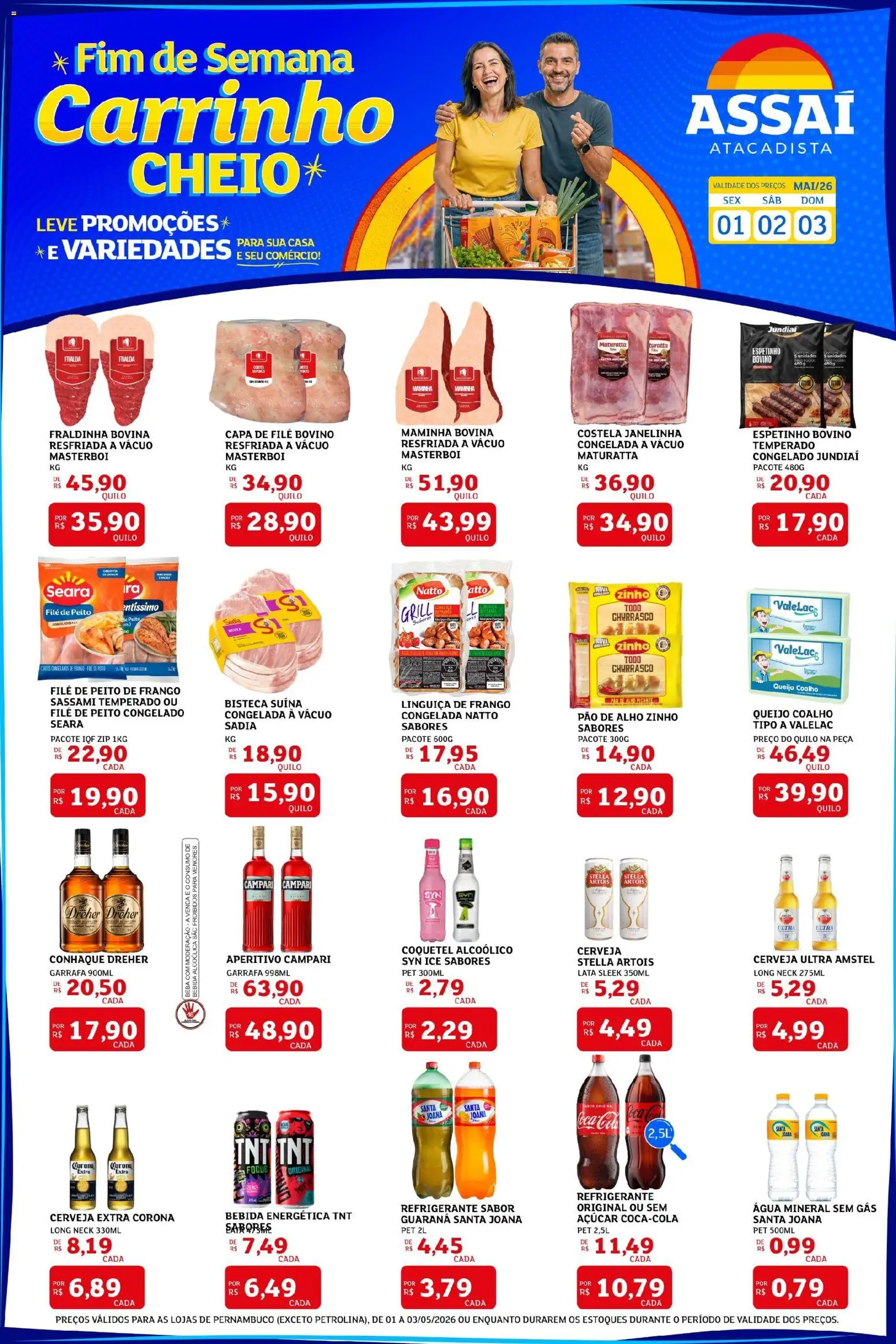 Pré-Visualização do folheto "Assaí Atacadista ofertas - PE" da loja Assaí Atacadista válido a partir de 01/05/2026