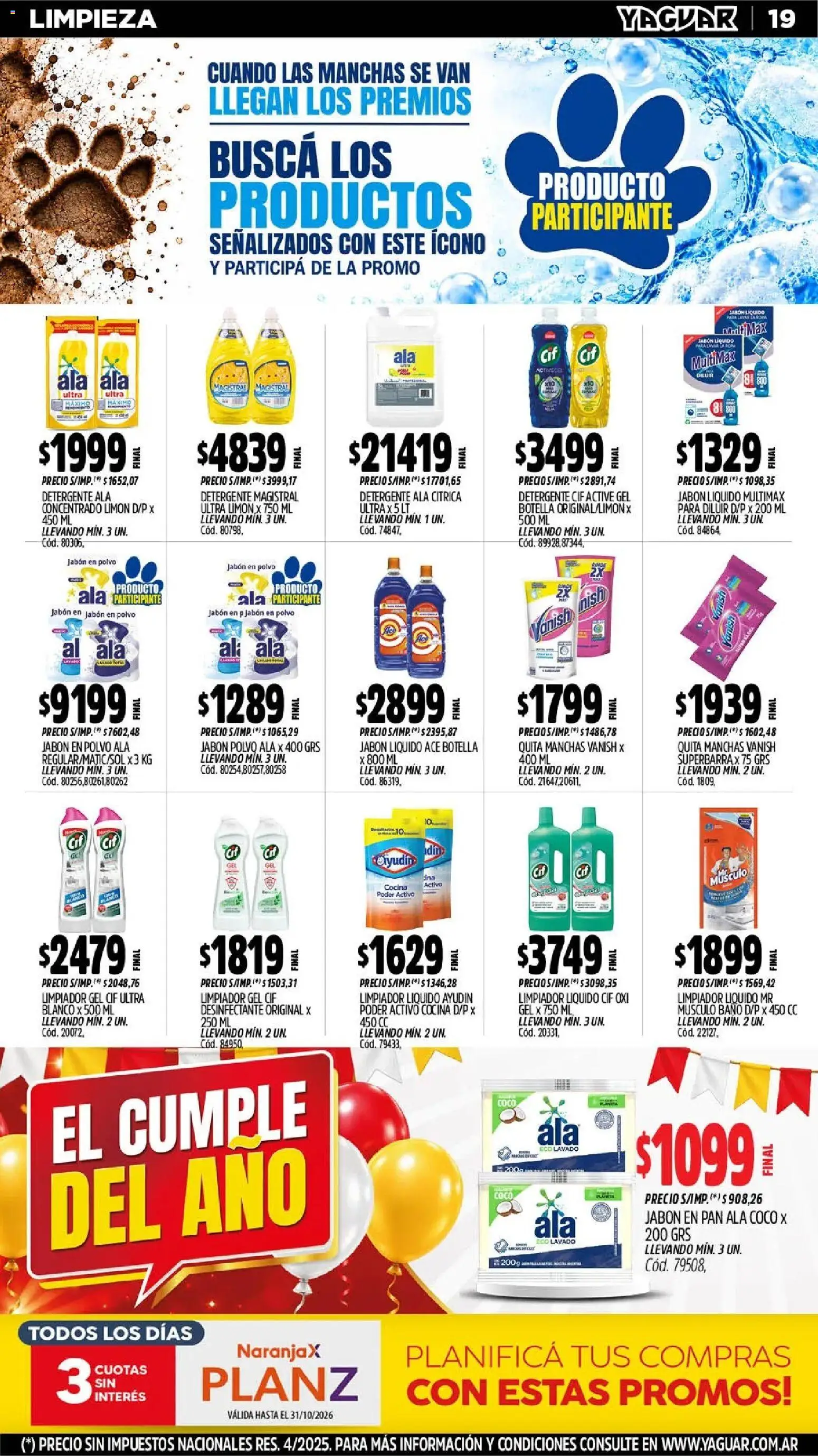 Vista previa del folleto de la tienda Yaguar válido desde el 12/10/2026 