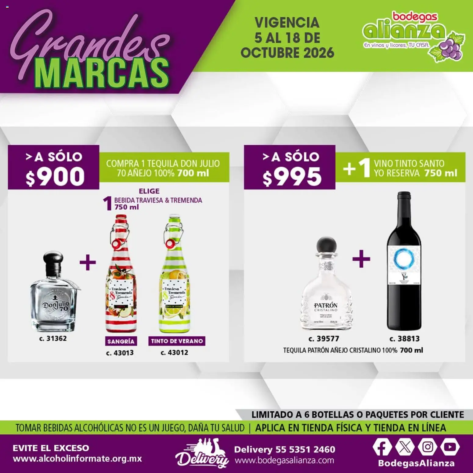 Vista previa las ofertas de la tienda Bodegas Alianza - Bodegas Alianza catálogo Grandes Marcas desde el 05/10/2026 