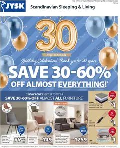 Preview of leaflet JYSK weekly flyer from shop JYSK is valid from Sep 24, 2026