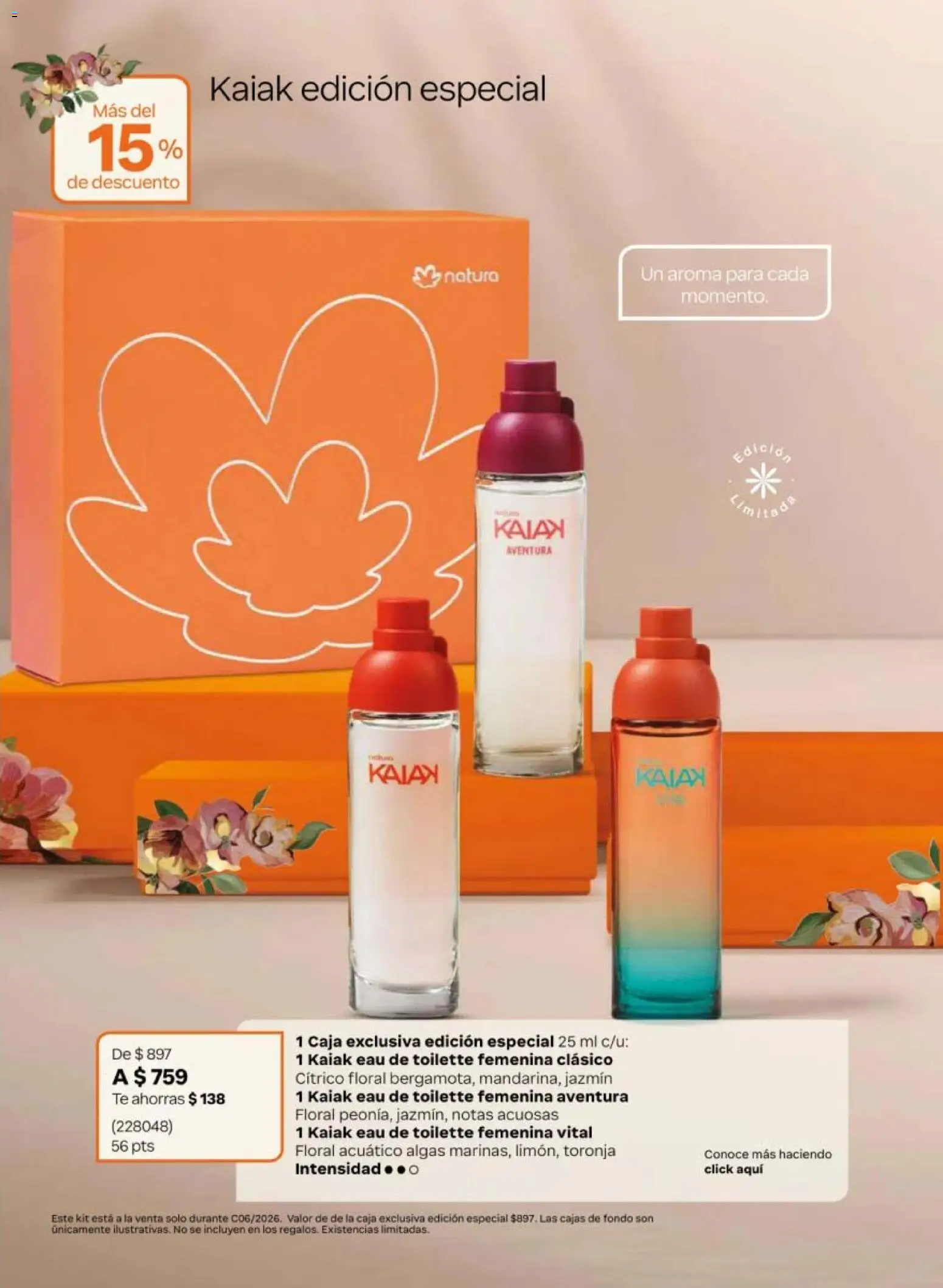 Vista previa las ofertas de la tienda Natura - Natura campaña 6 2026 desde el 02/04/2026 - Té, Caja, Toronja, Eau de toilette