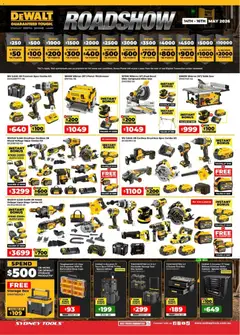 Preview of catalogue Sydney Tools catalogue from shop Sydney Tools valid 14/05/2026