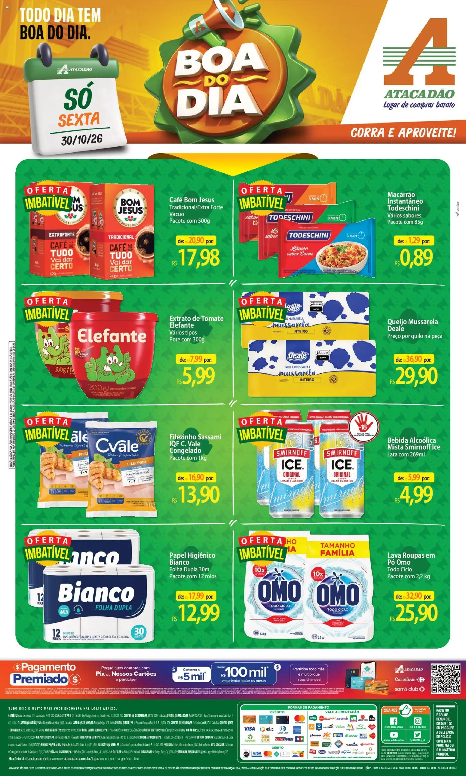 Pré-Visualização do folheto "Atacadão ofertas - PR" da loja Atacadão válido a partir de 30/10/2026