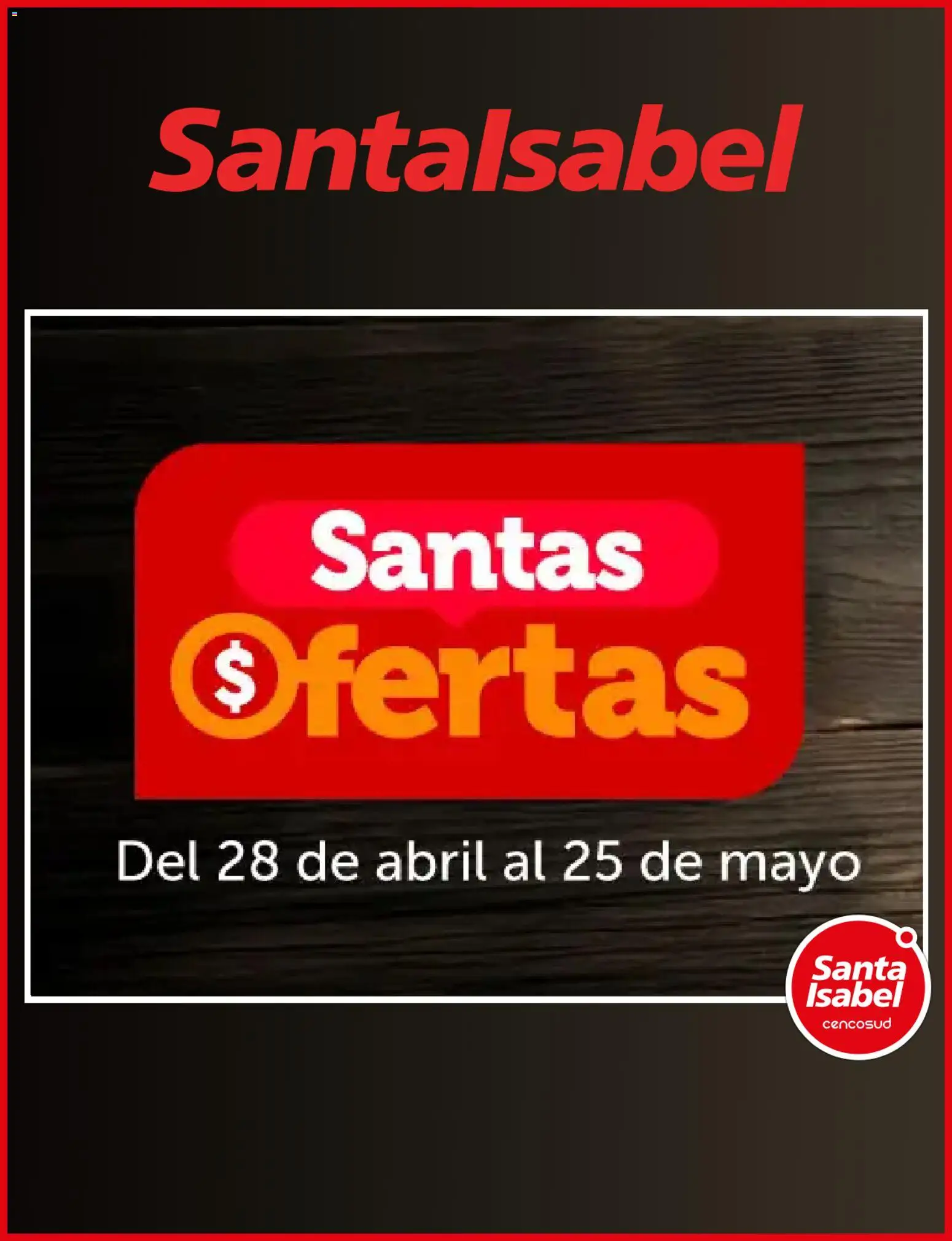 Folleto de la tienda Santa Isabel válido desde el 11.05.2026 